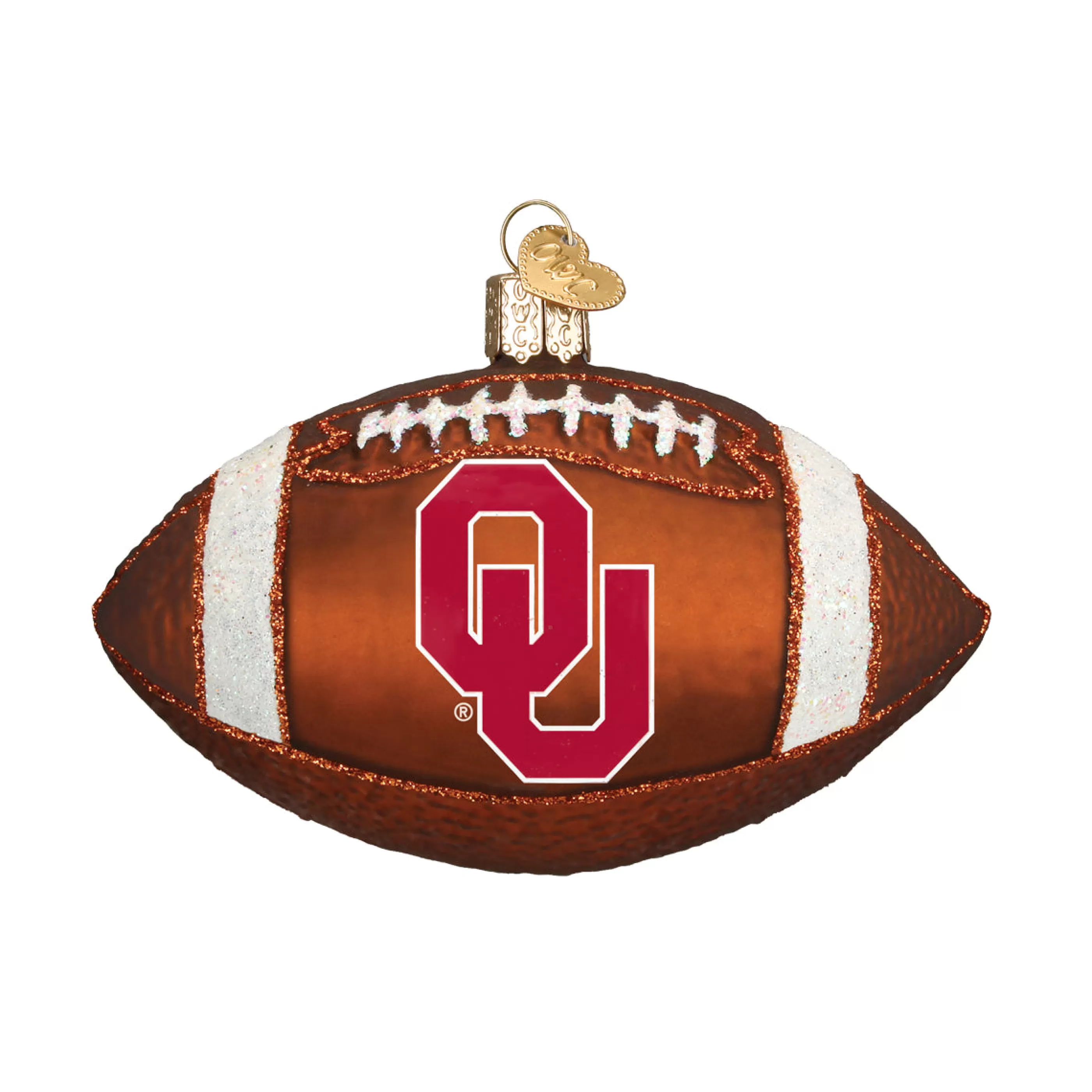 EAST WEST Oklahoma Football Ornament