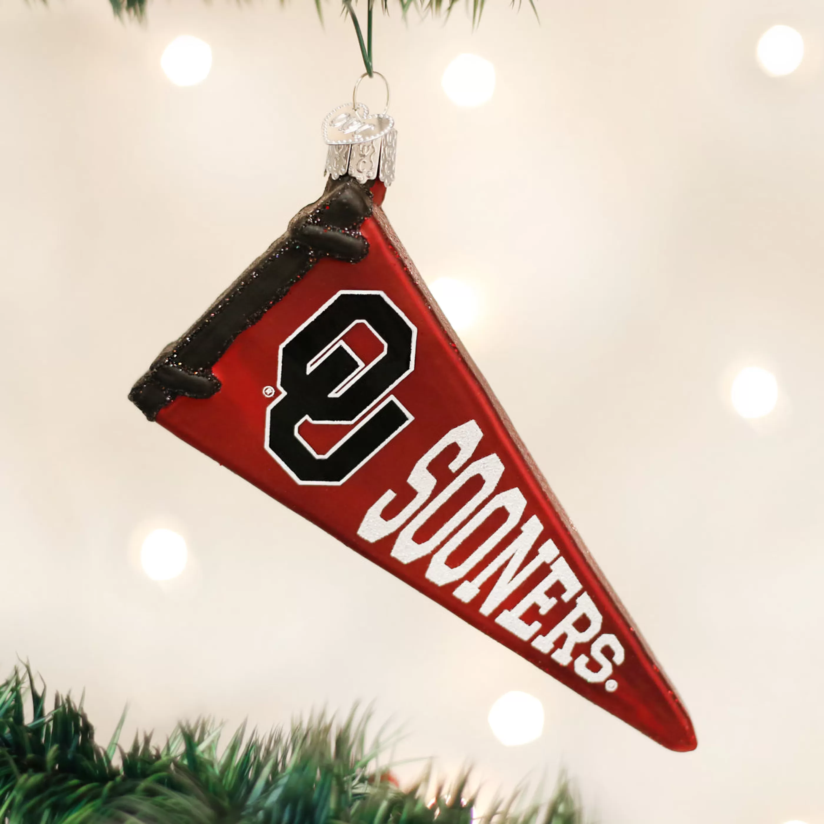 EAST WEST Oklahoma Pennant Ornament