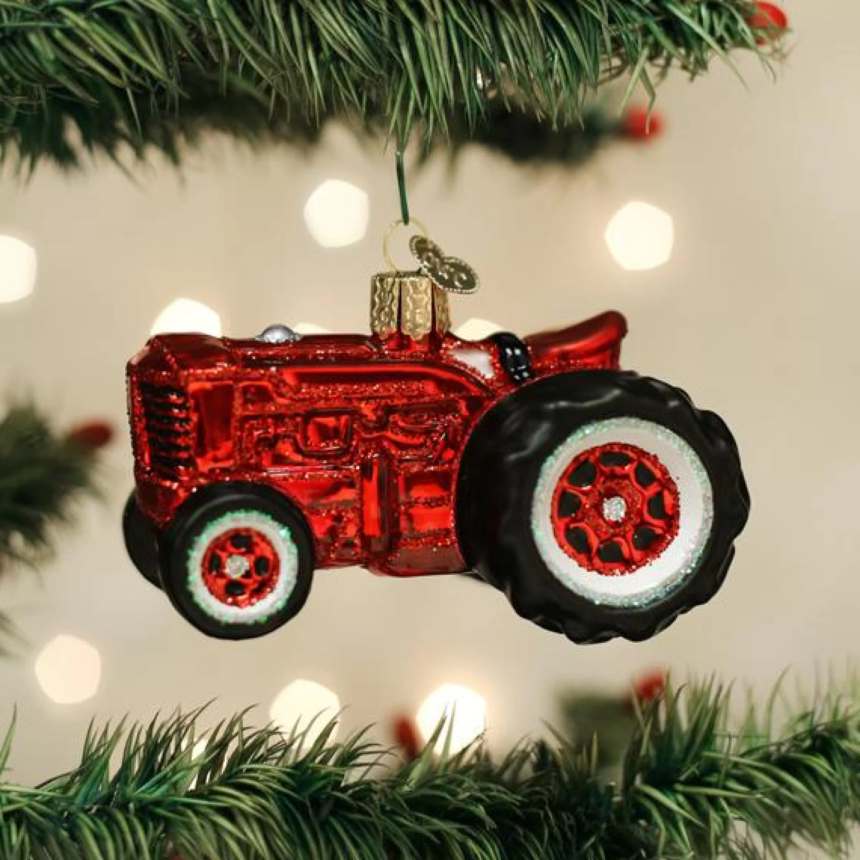 EAST WEST Old Farm Tractor Ornament