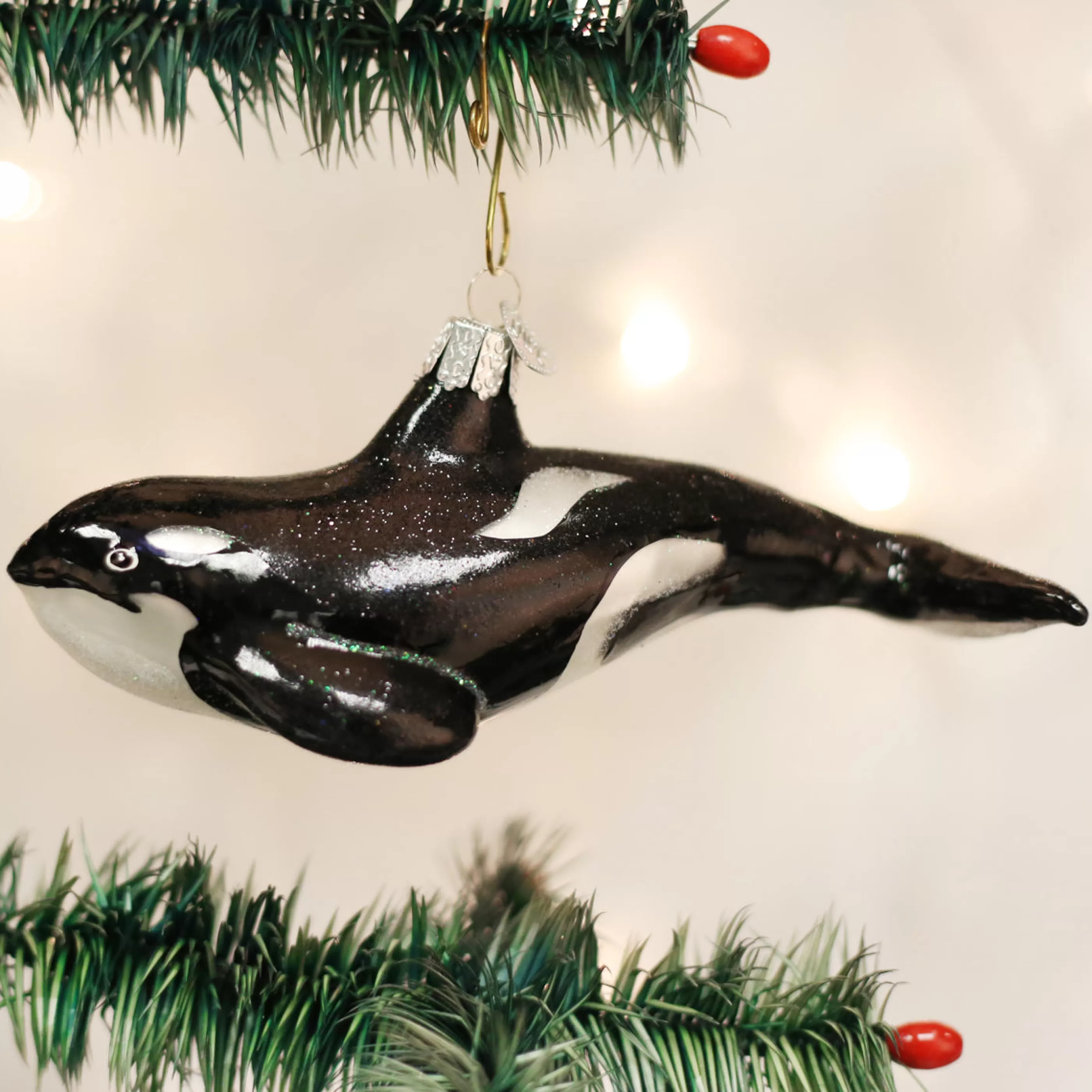 EAST WEST Orca Whale Ornament