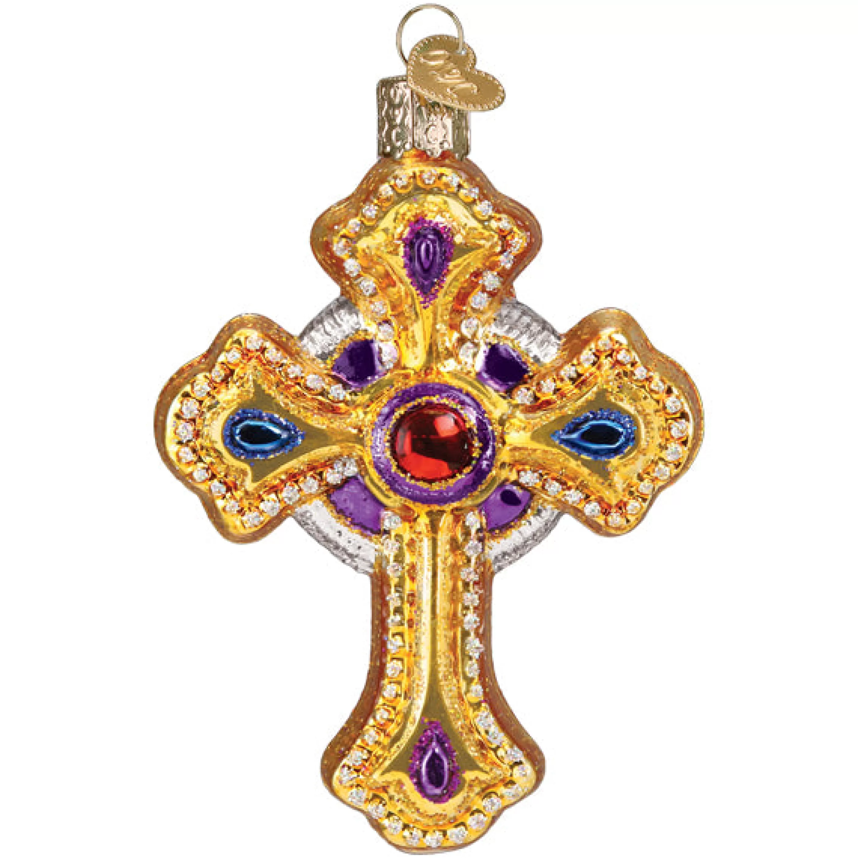 EAST WEST Ornate Cross Ornament