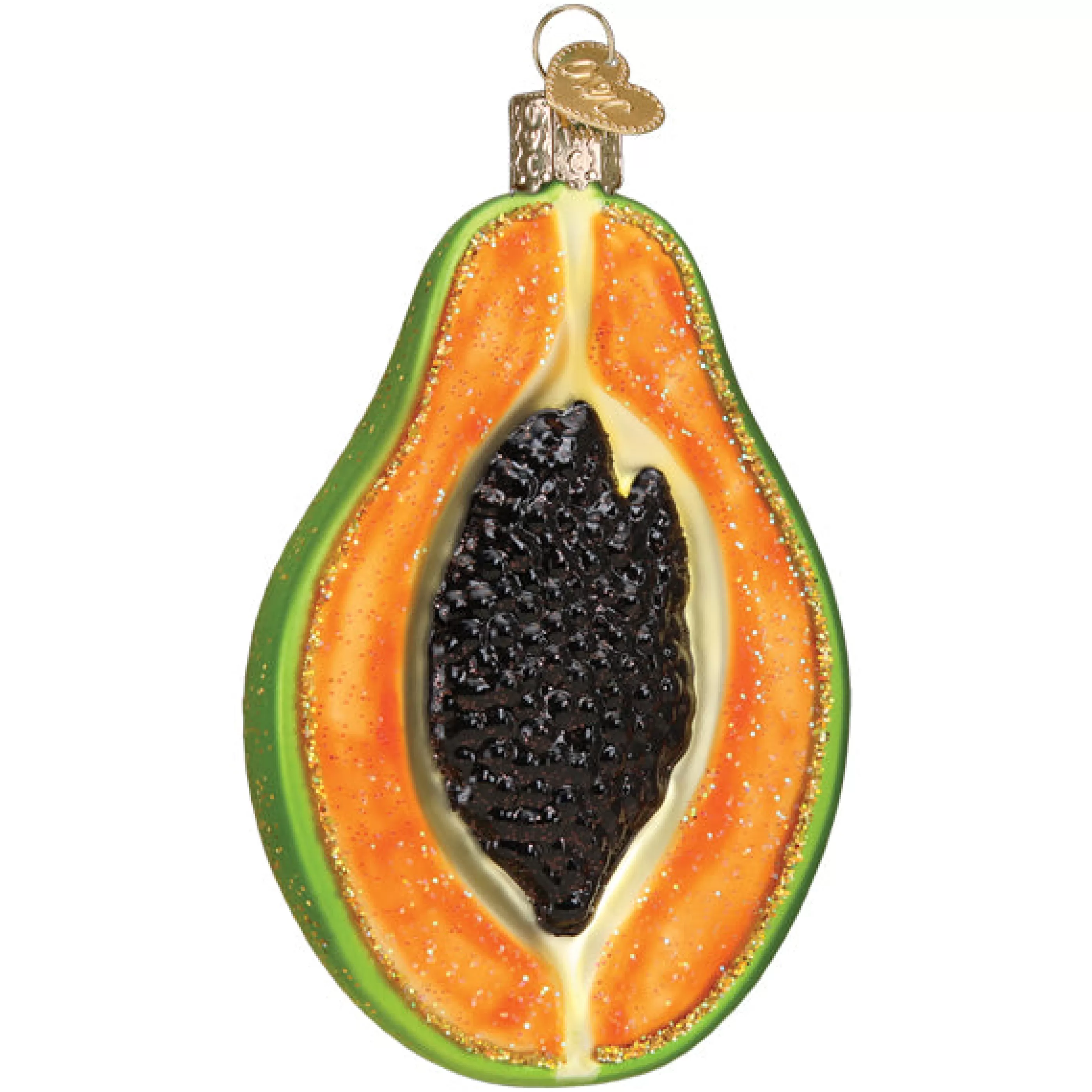 EAST WEST Papaya Ornament