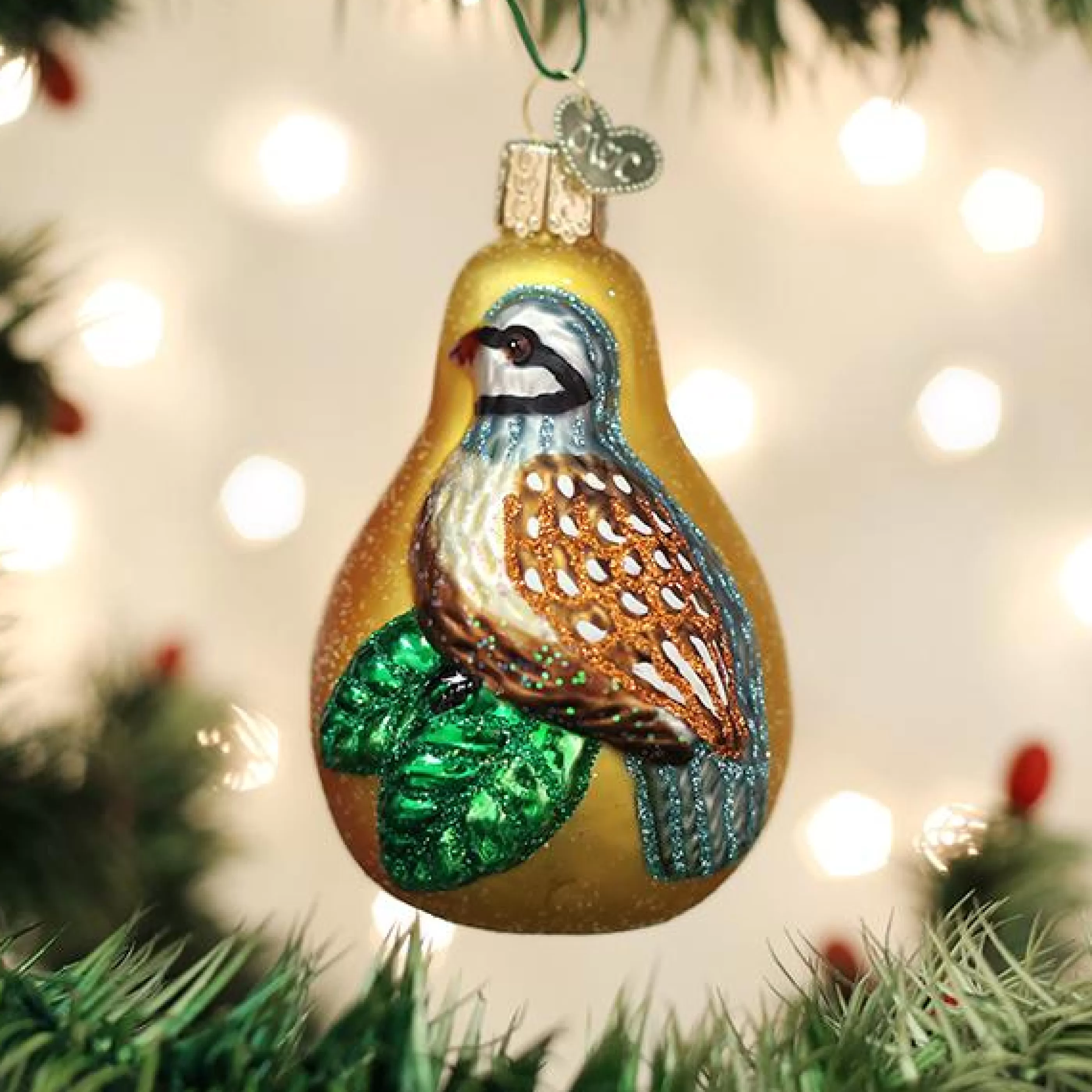 Kasa World Ltd Partridge In A Pear Ornament