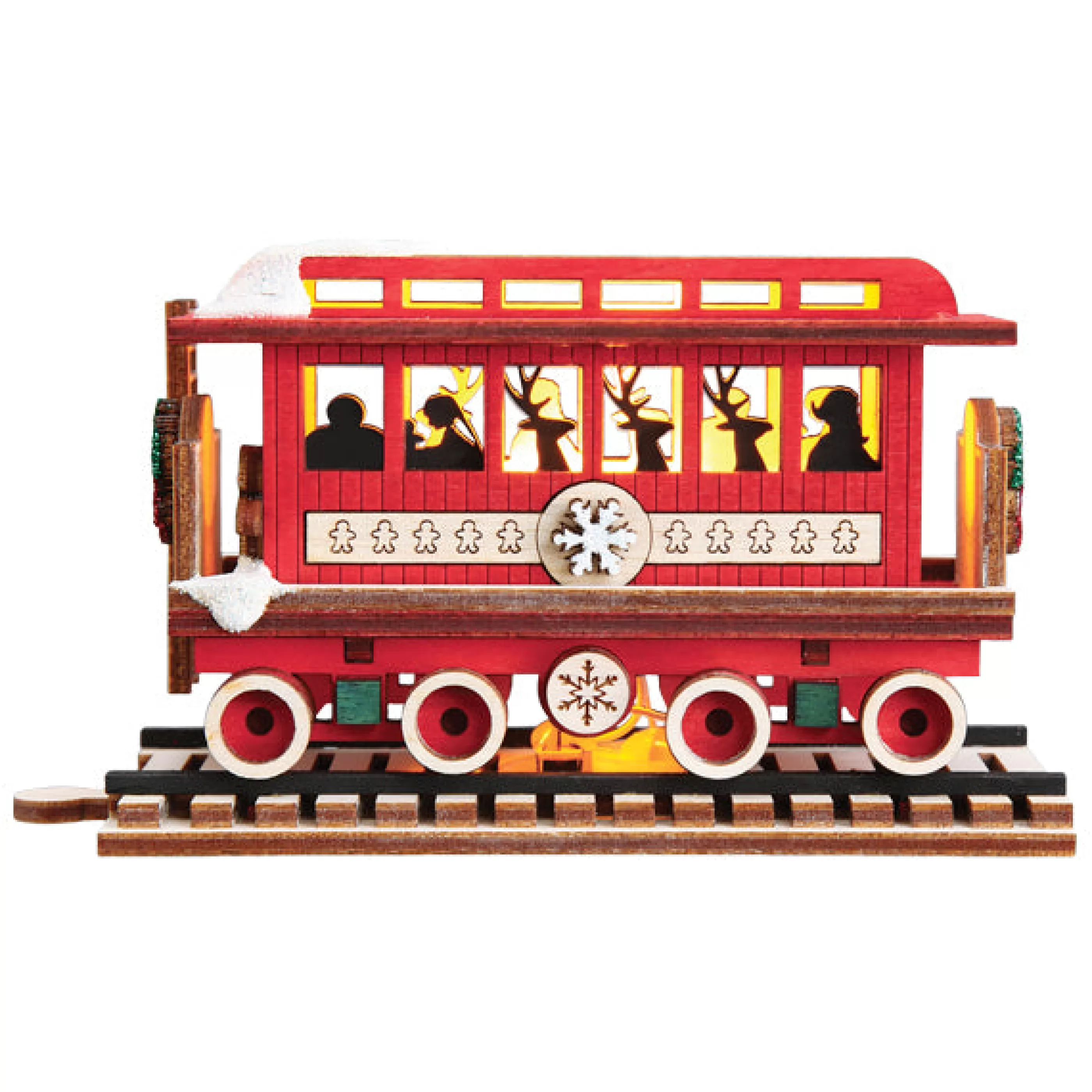 EAST WEST Passenger Car Elves Ornament