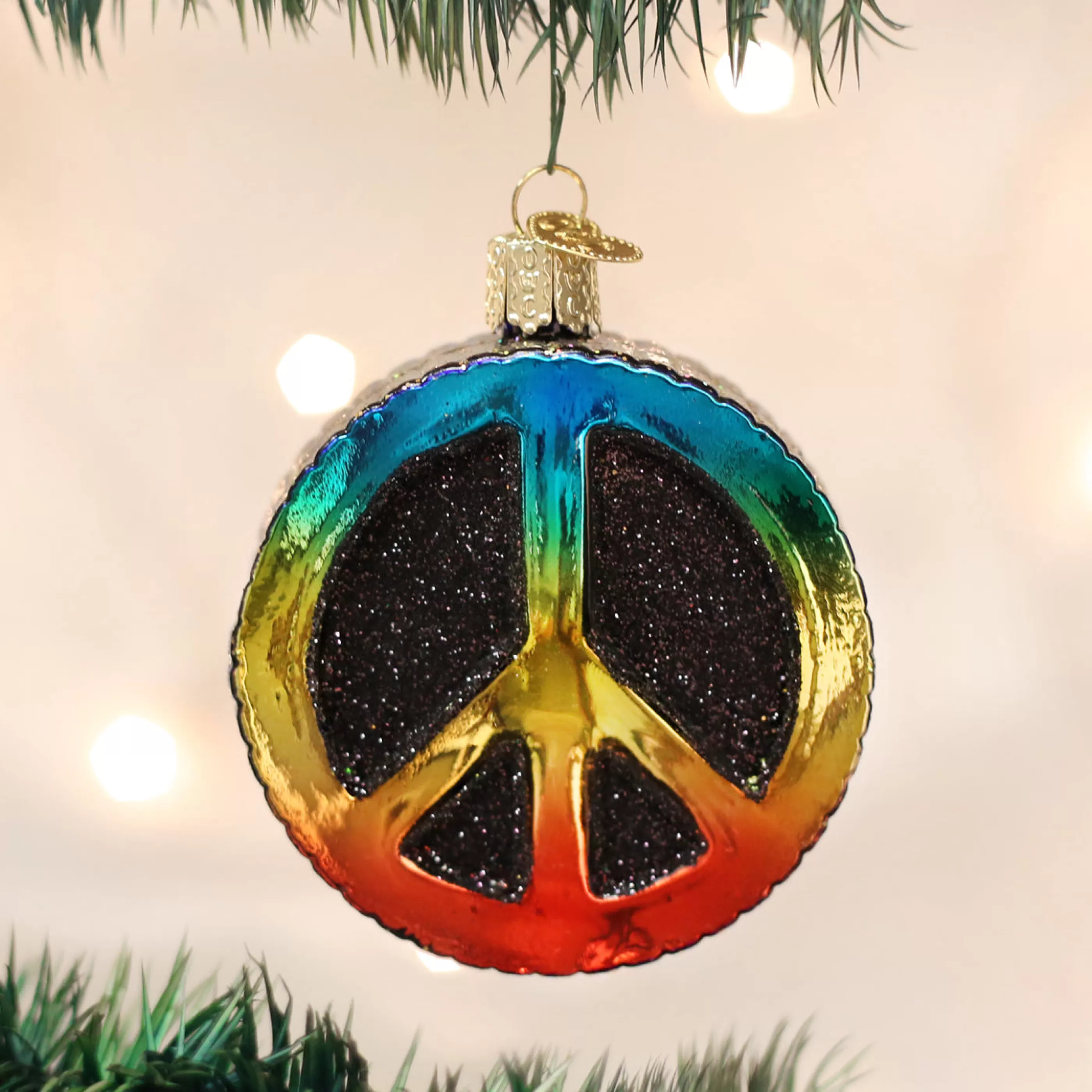 Kasa World Ltd Peace Sign Ornament