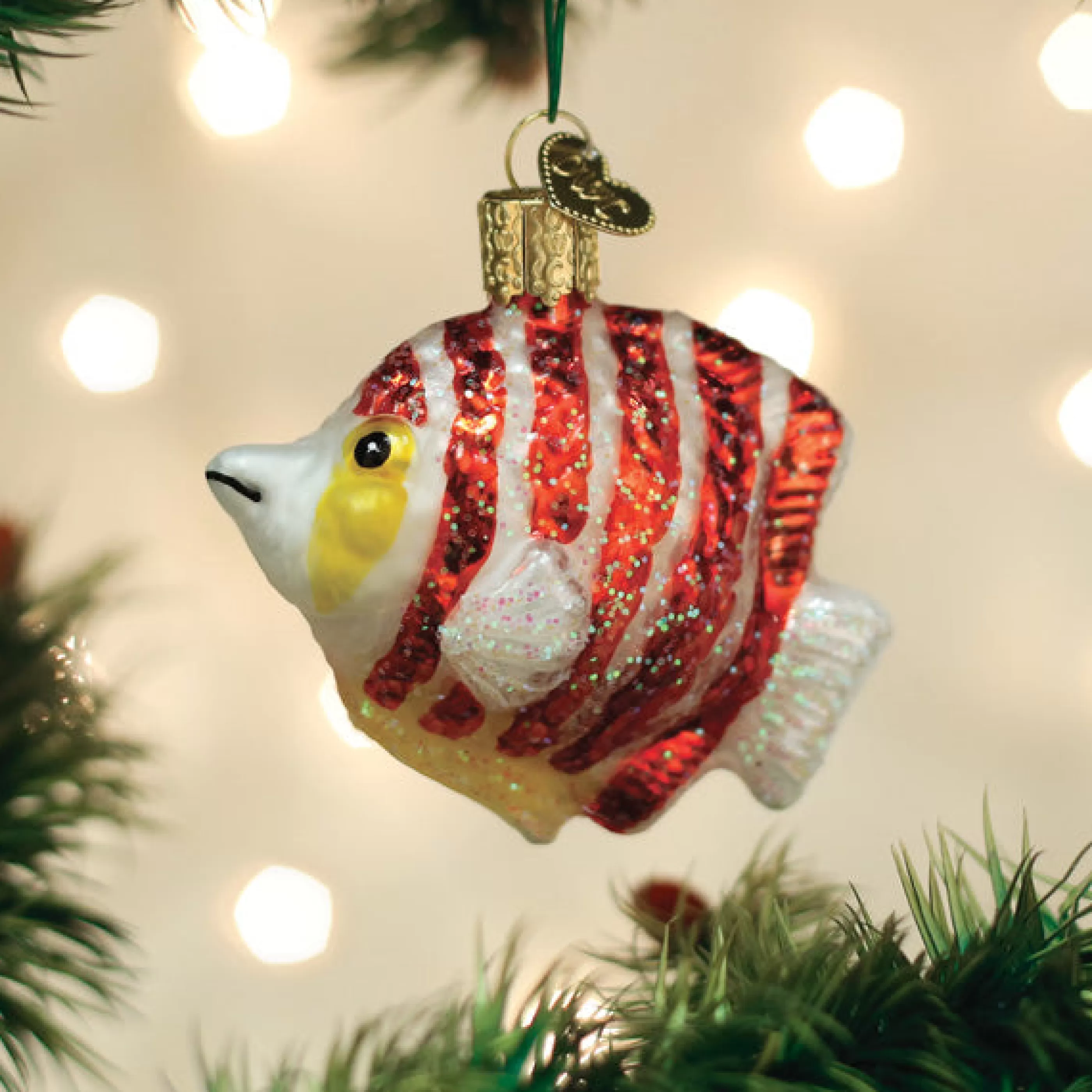 Kasa World Ltd Peppermint Angelfish Ornament