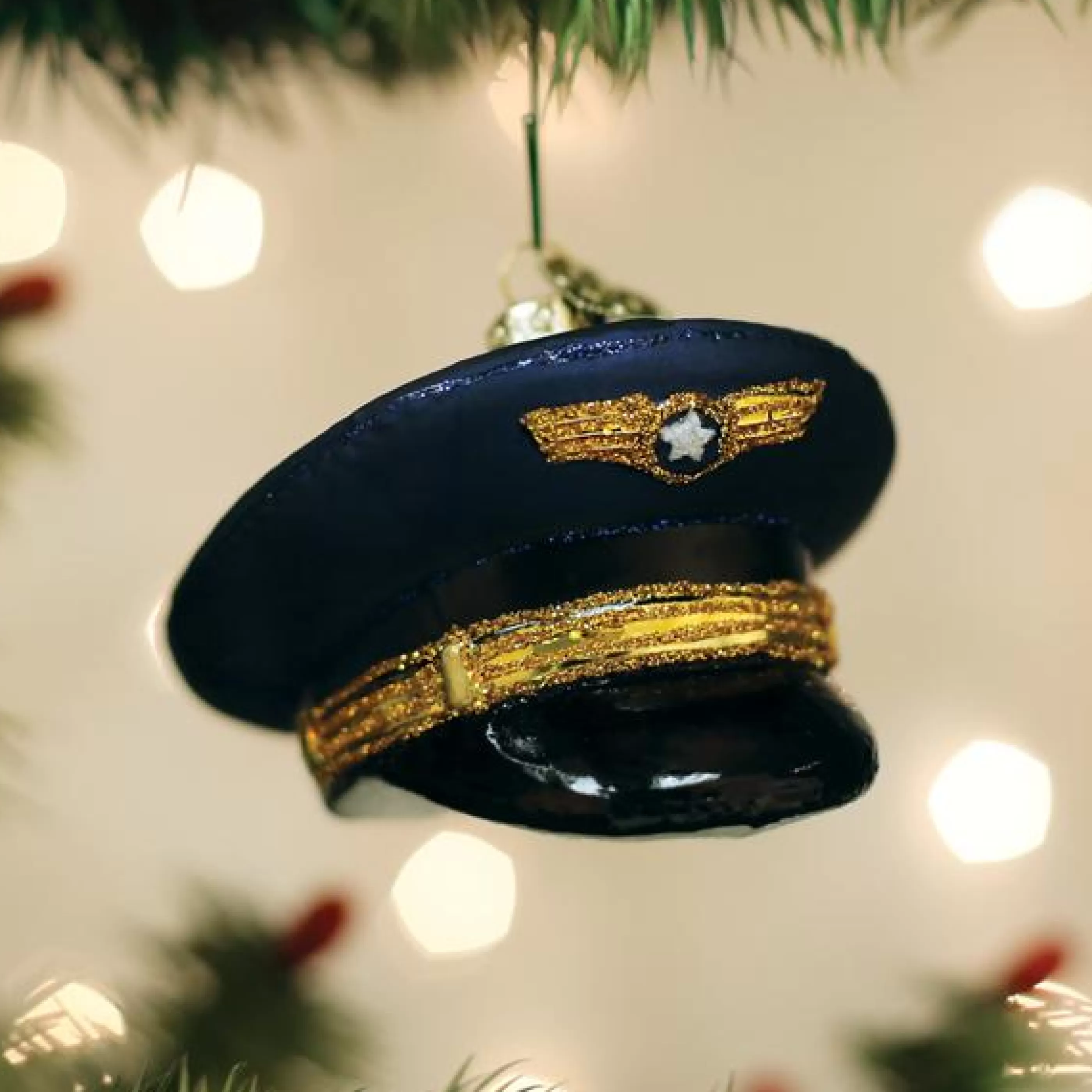 Kasa World Ltd Pilot's Cap Ornament