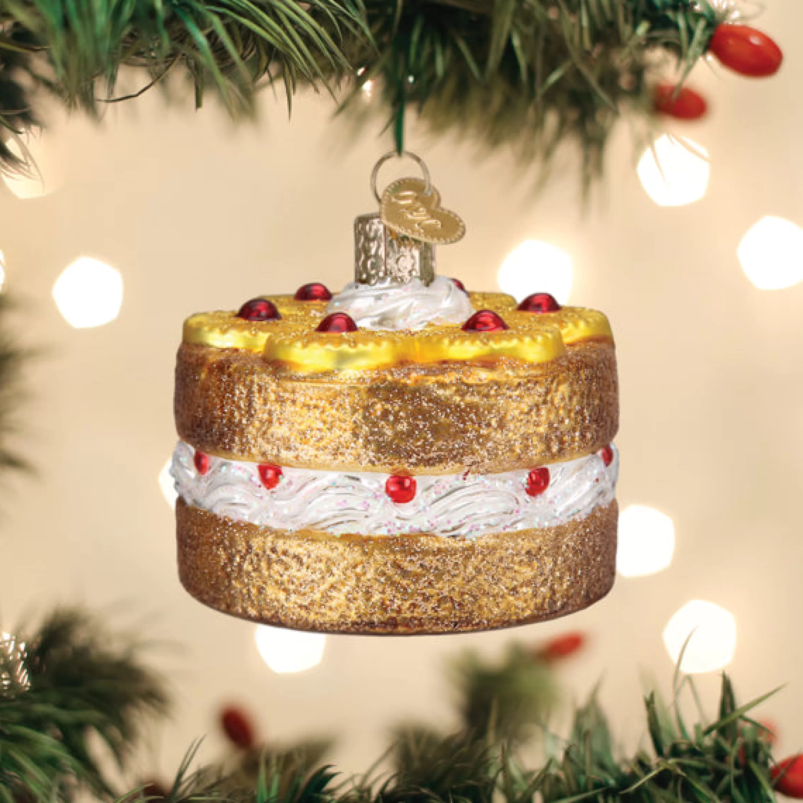 Kasa World Ltd Pineapple Upsidedown Cake Ornament