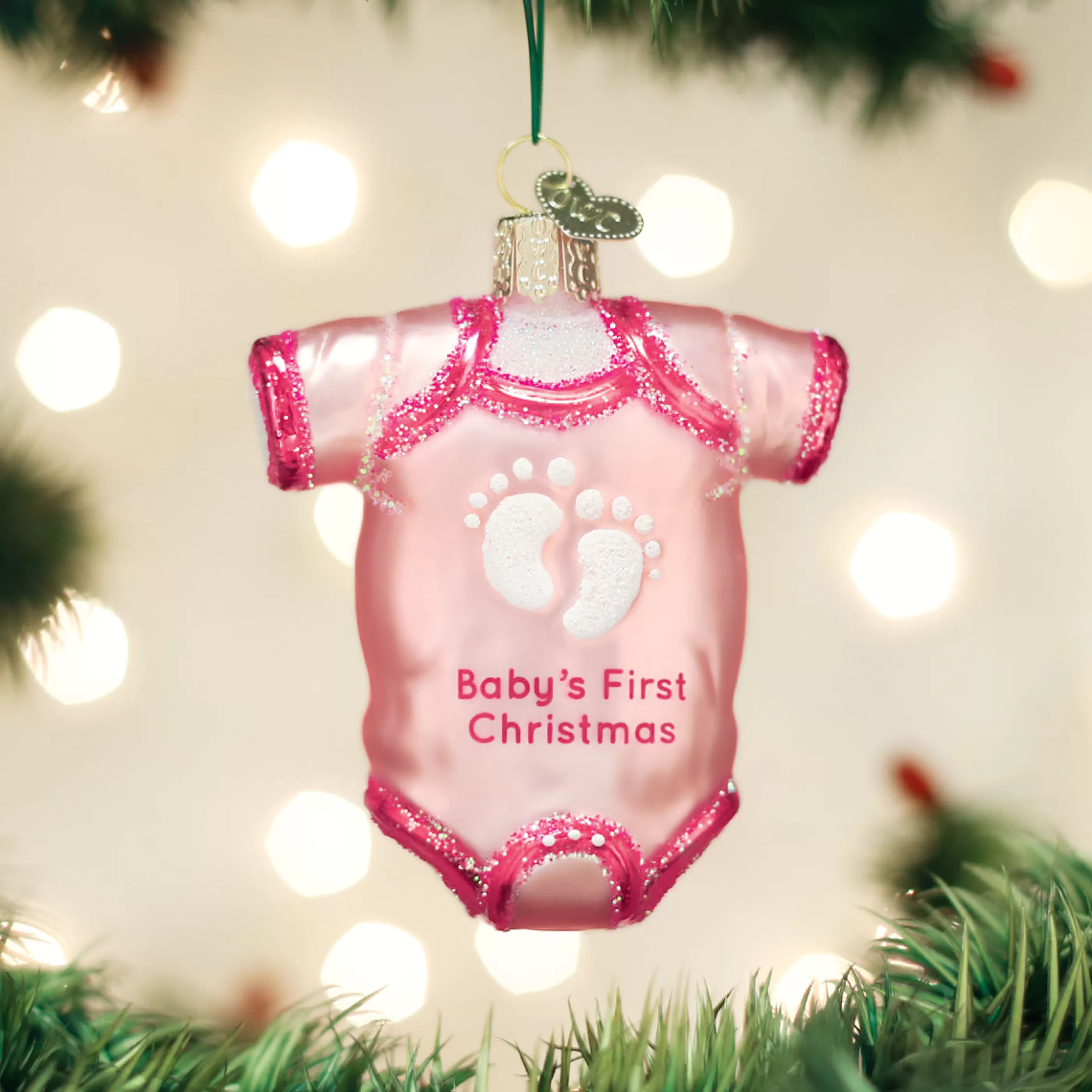 Kasa World Ltd Pink Baby Onesie Ornament