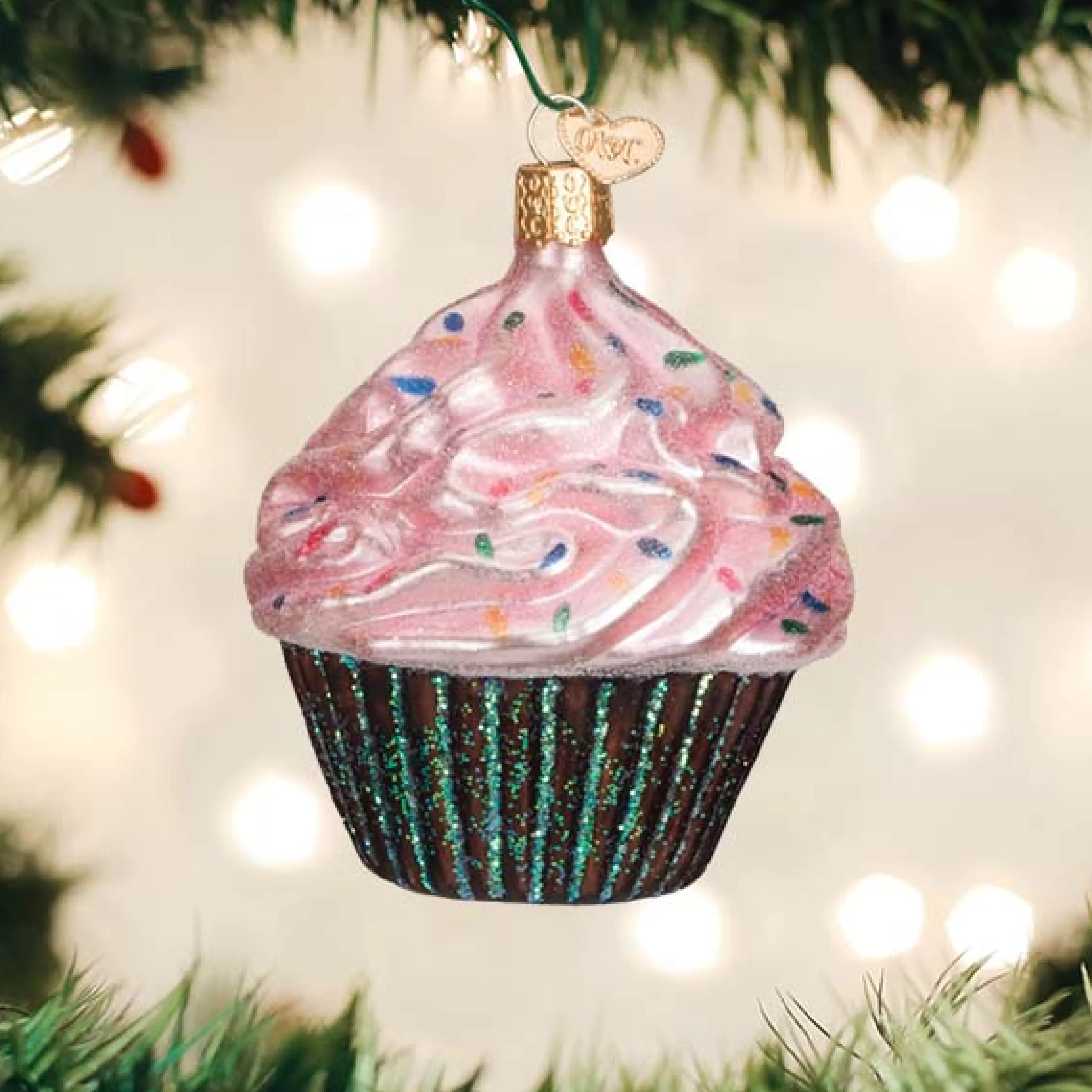 Kasa World Ltd Pink Chocolate Cupcake Ornament