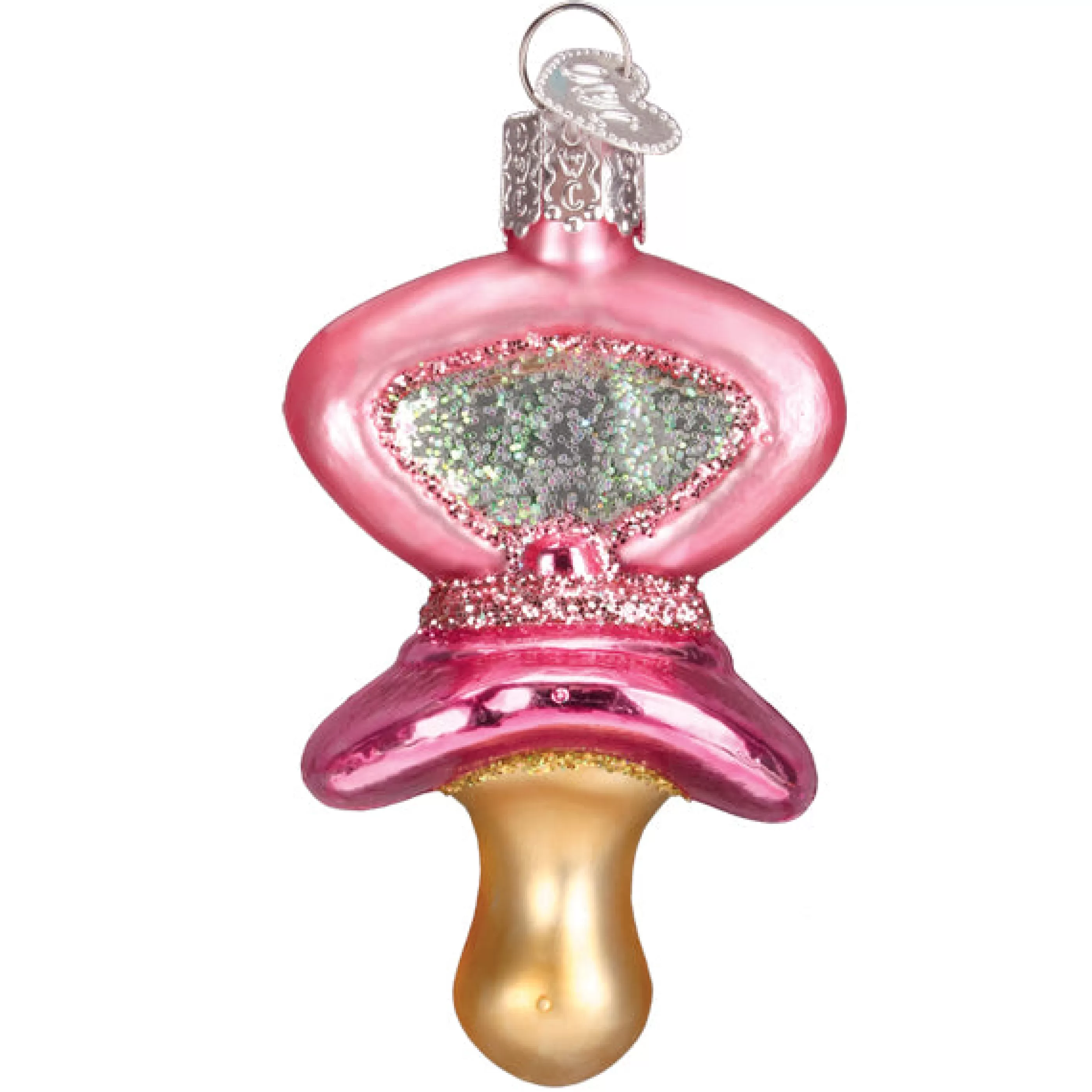 Kasa World Ltd Pink Pacifier Ornament