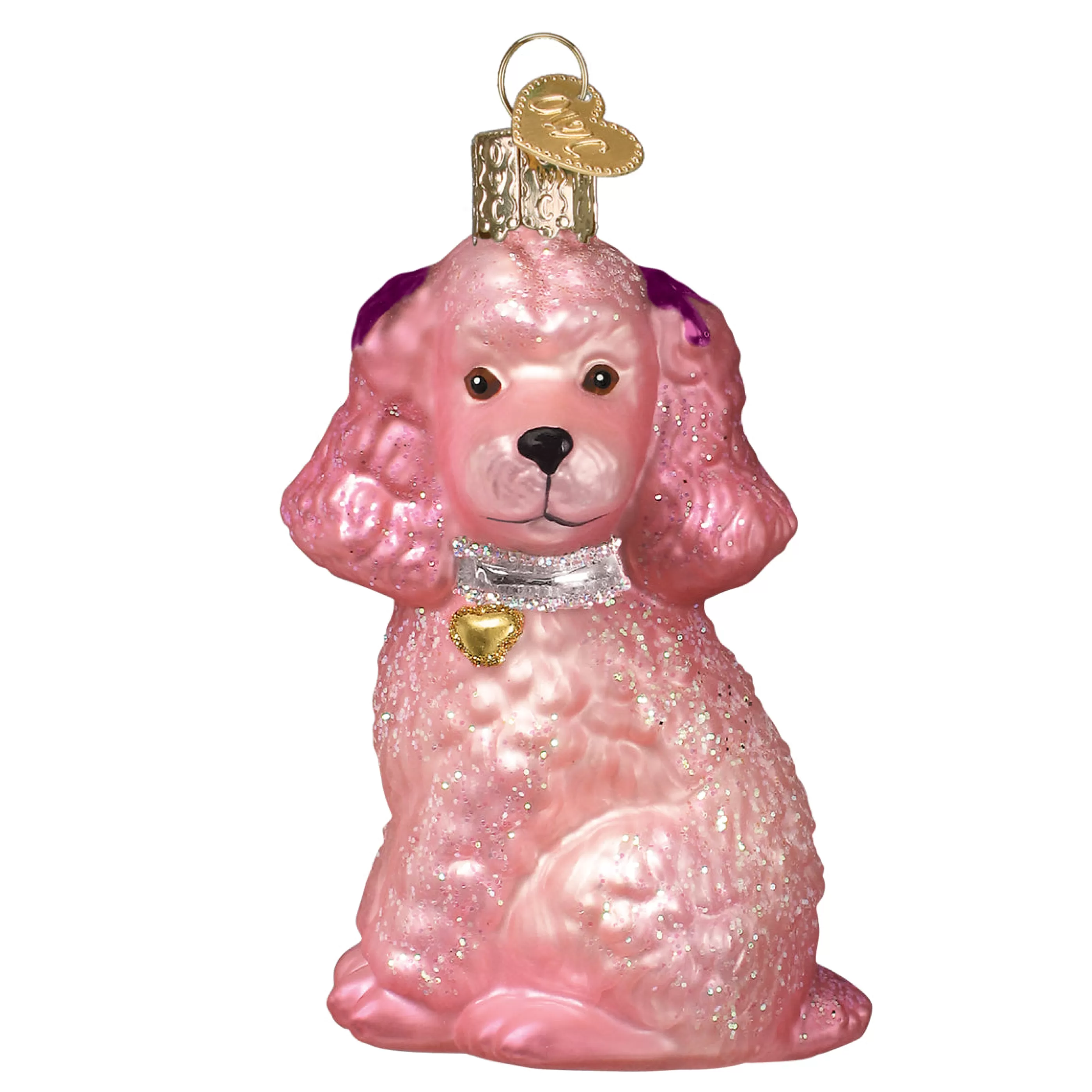 EAST WEST Pink Poodle Ornament