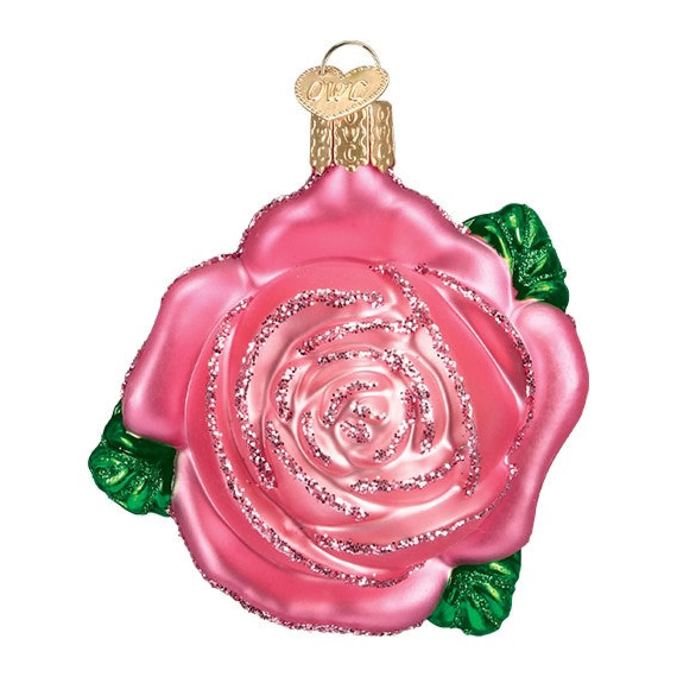 Kasa World Ltd Pink Rose Ornament