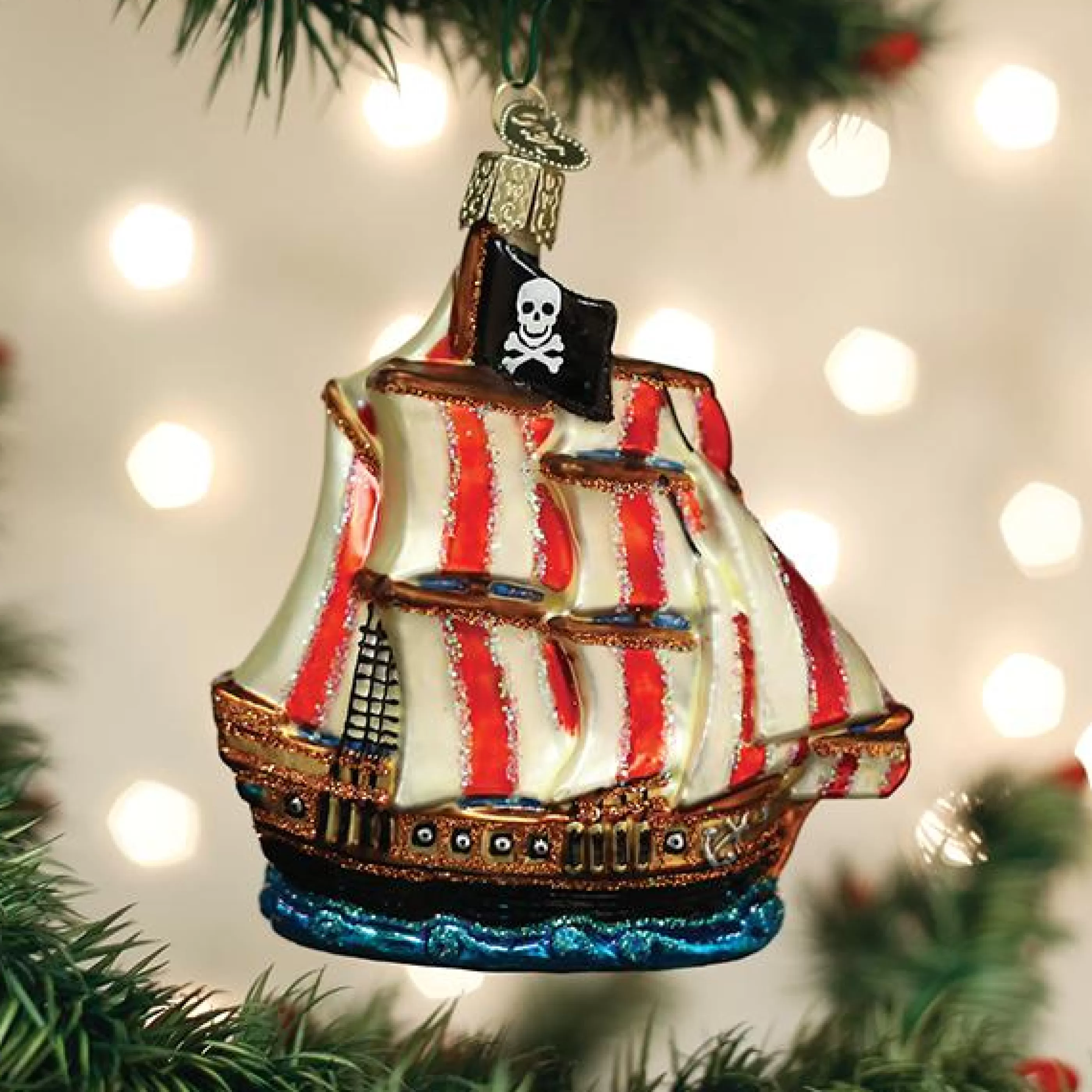 Kasa World Ltd Pirate Ship Ornament