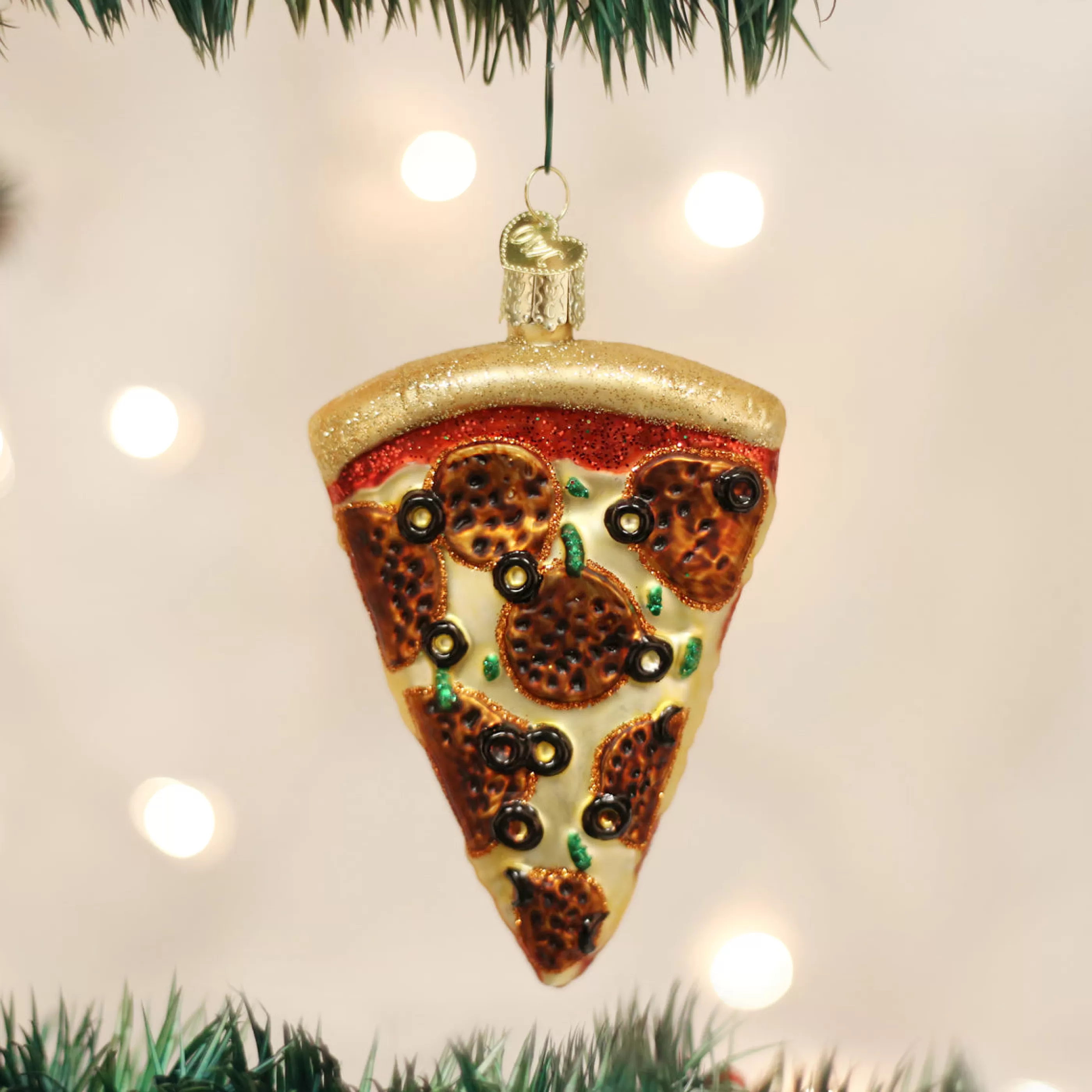 EAST WEST Pizza Slice Ornament