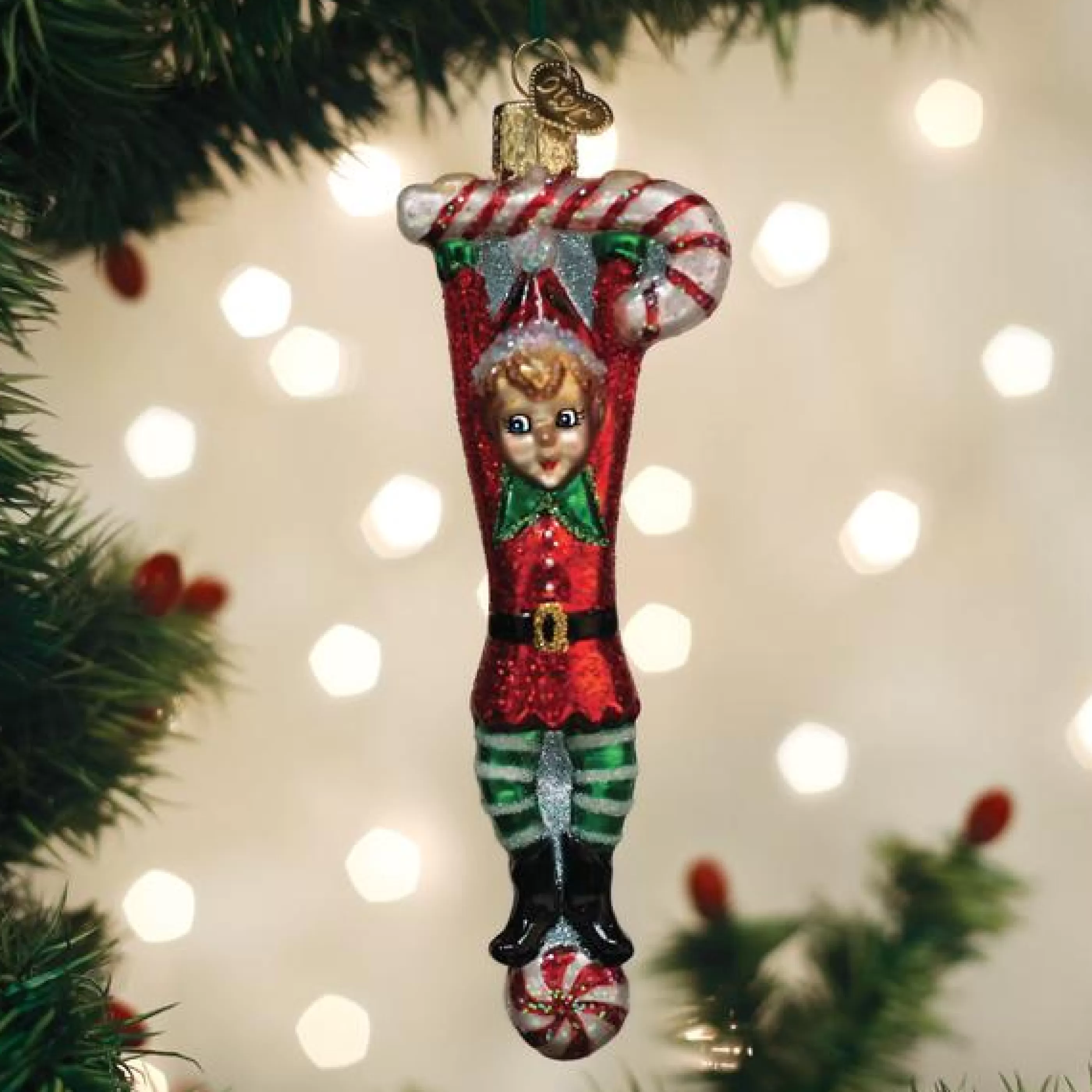 Kasa World Ltd Playful Elf Ornament