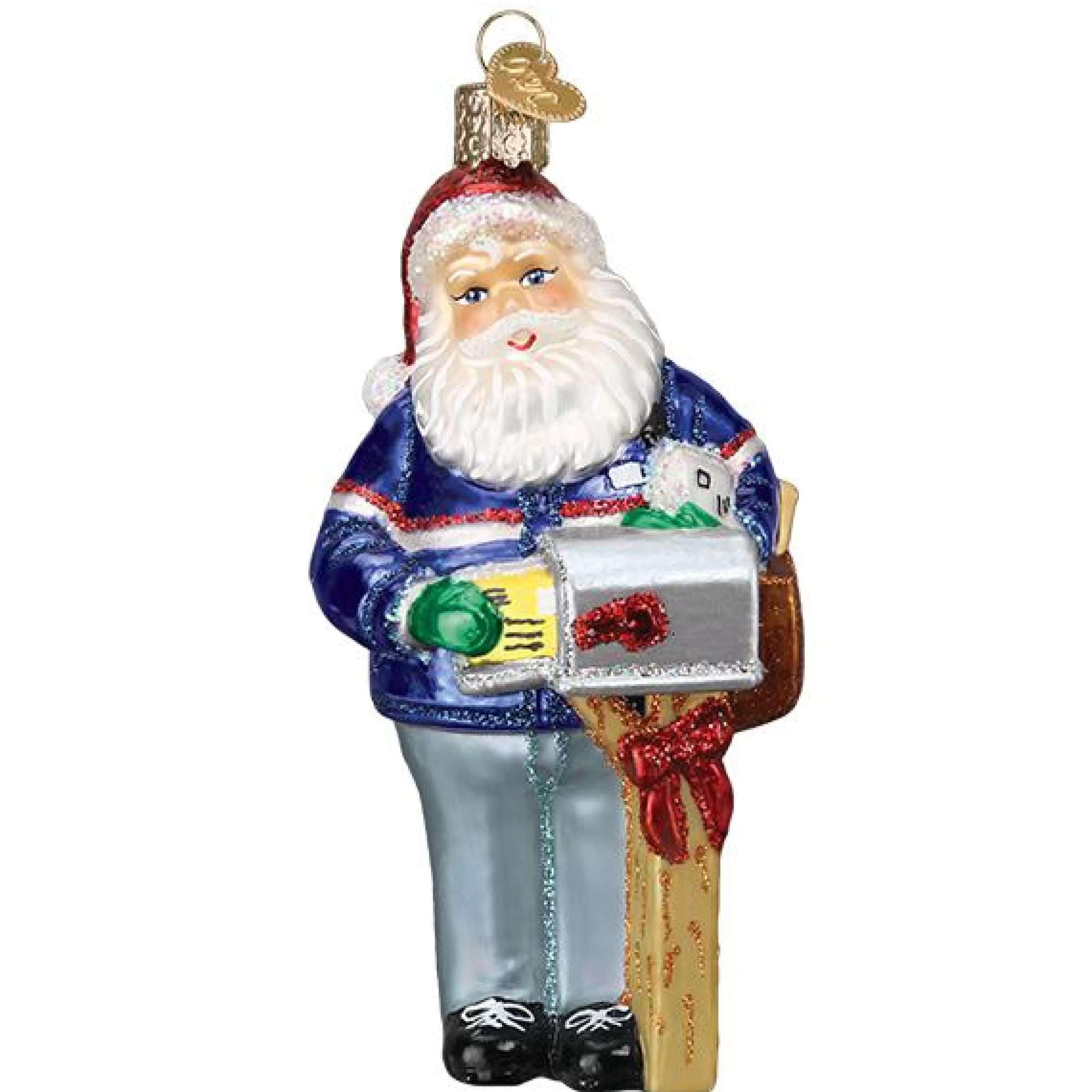 Kasa World Ltd Postman Santa Ornament