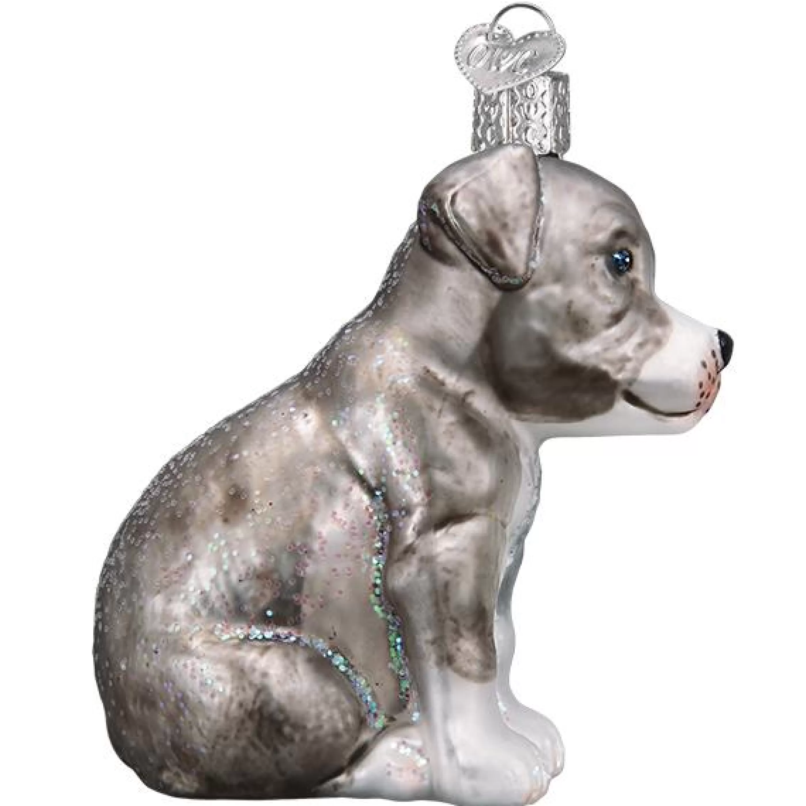 Kasa World Ltd Puppy Pitbull Christmas Ornament