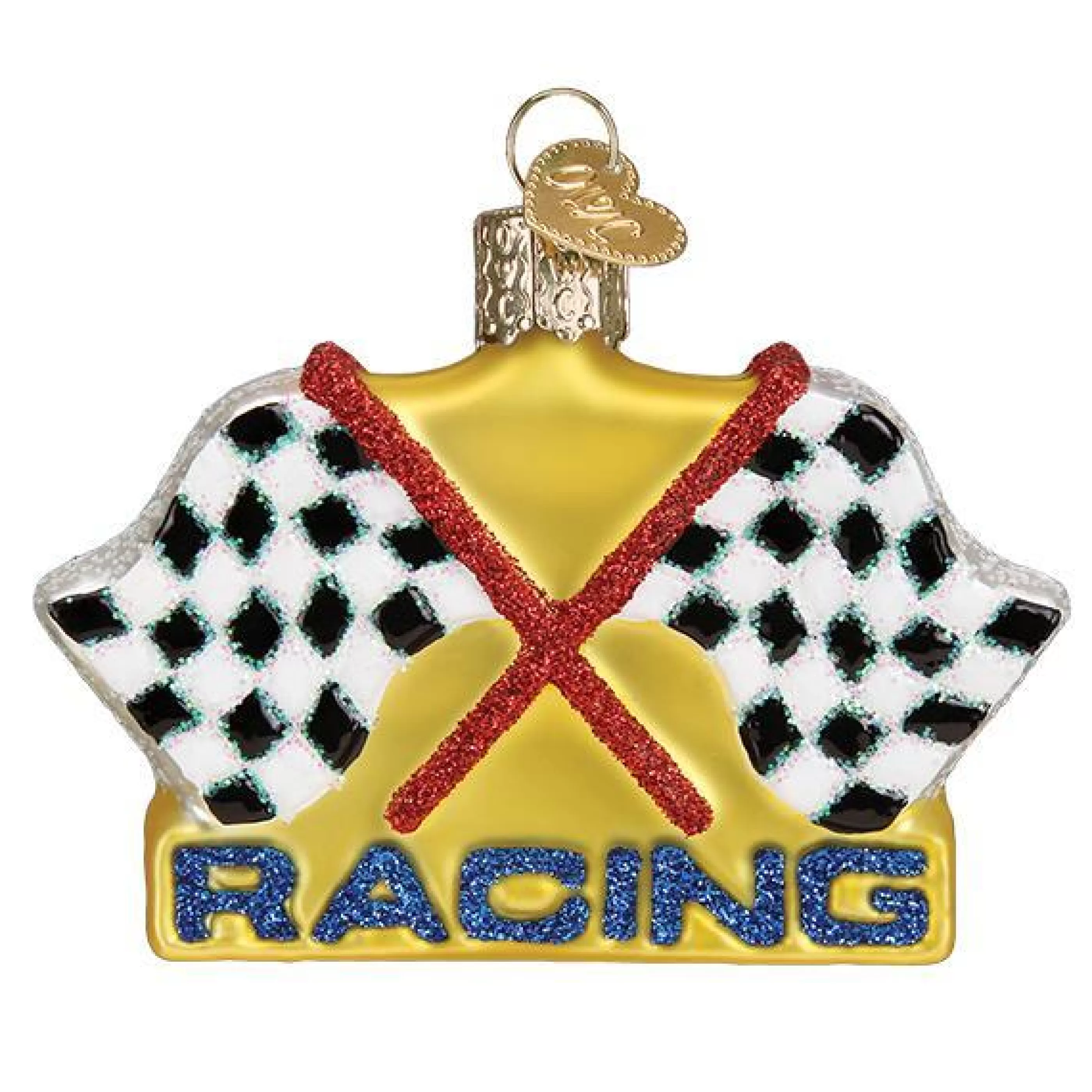 EAST WEST Racing Flags Ornament