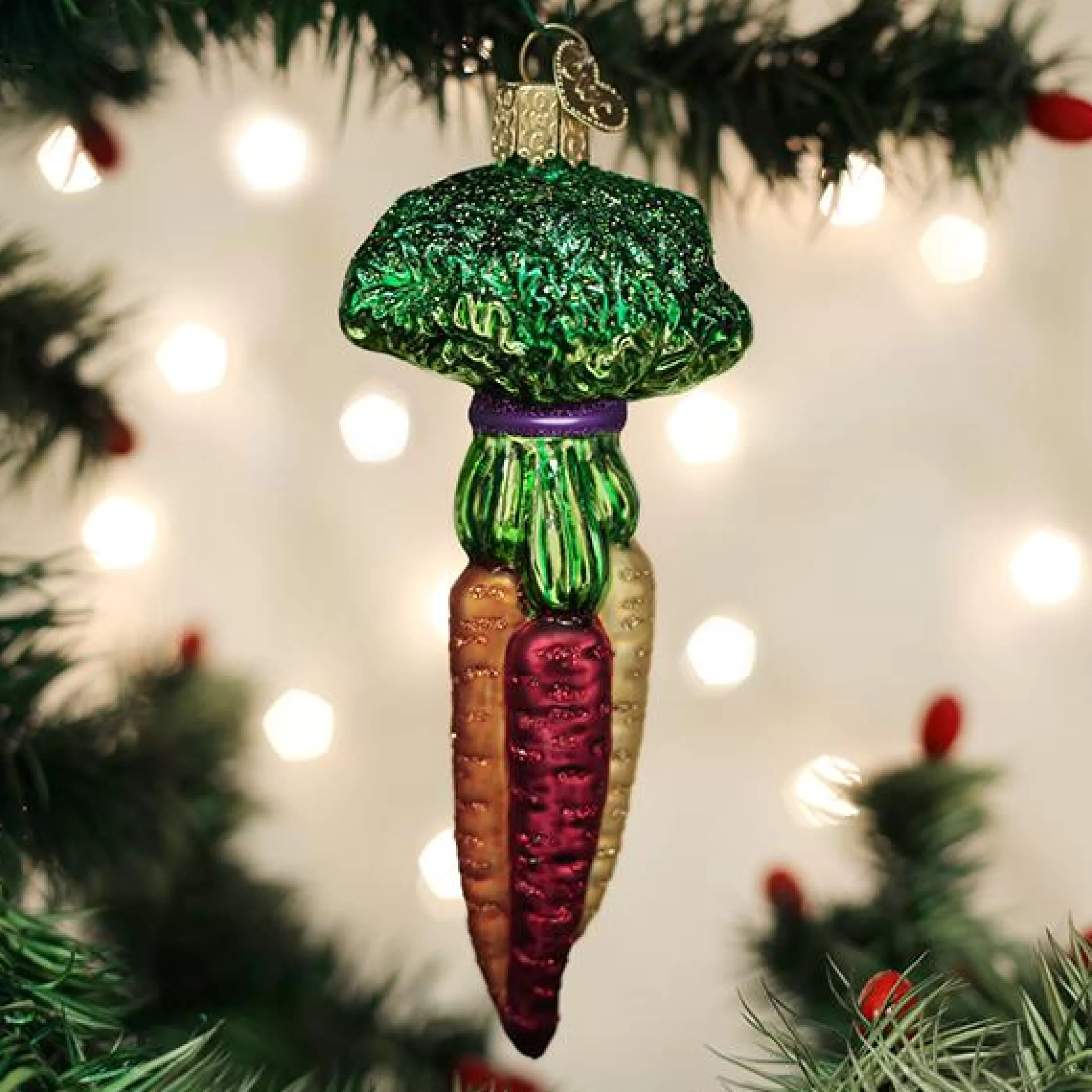 Kasa World Ltd Rainbow Carrots Ornament