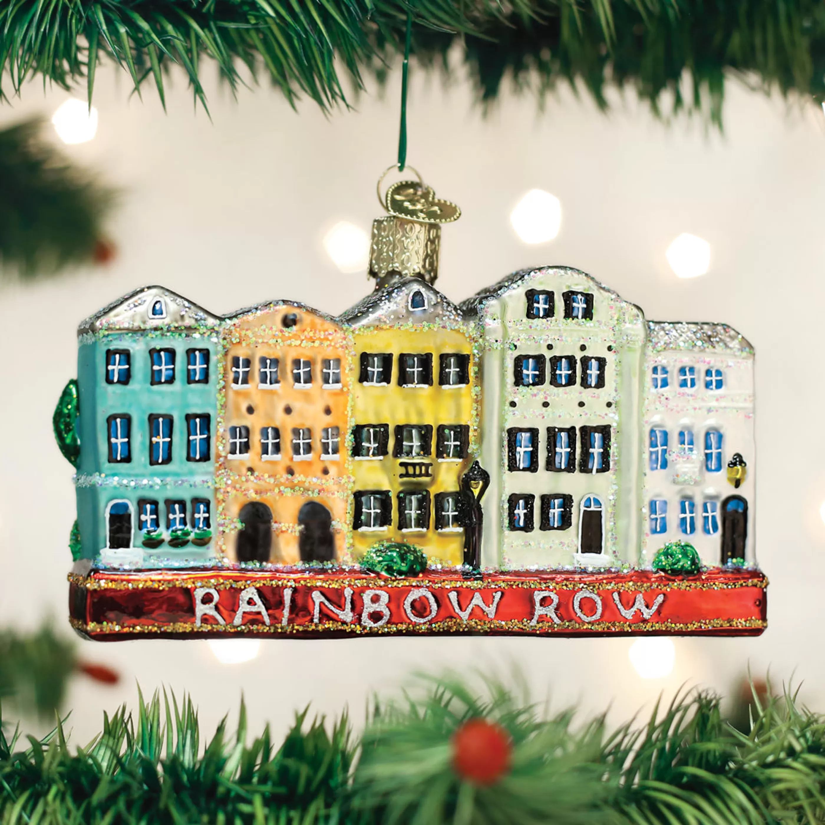 Kasa World Ltd Rainbow Row Ornament