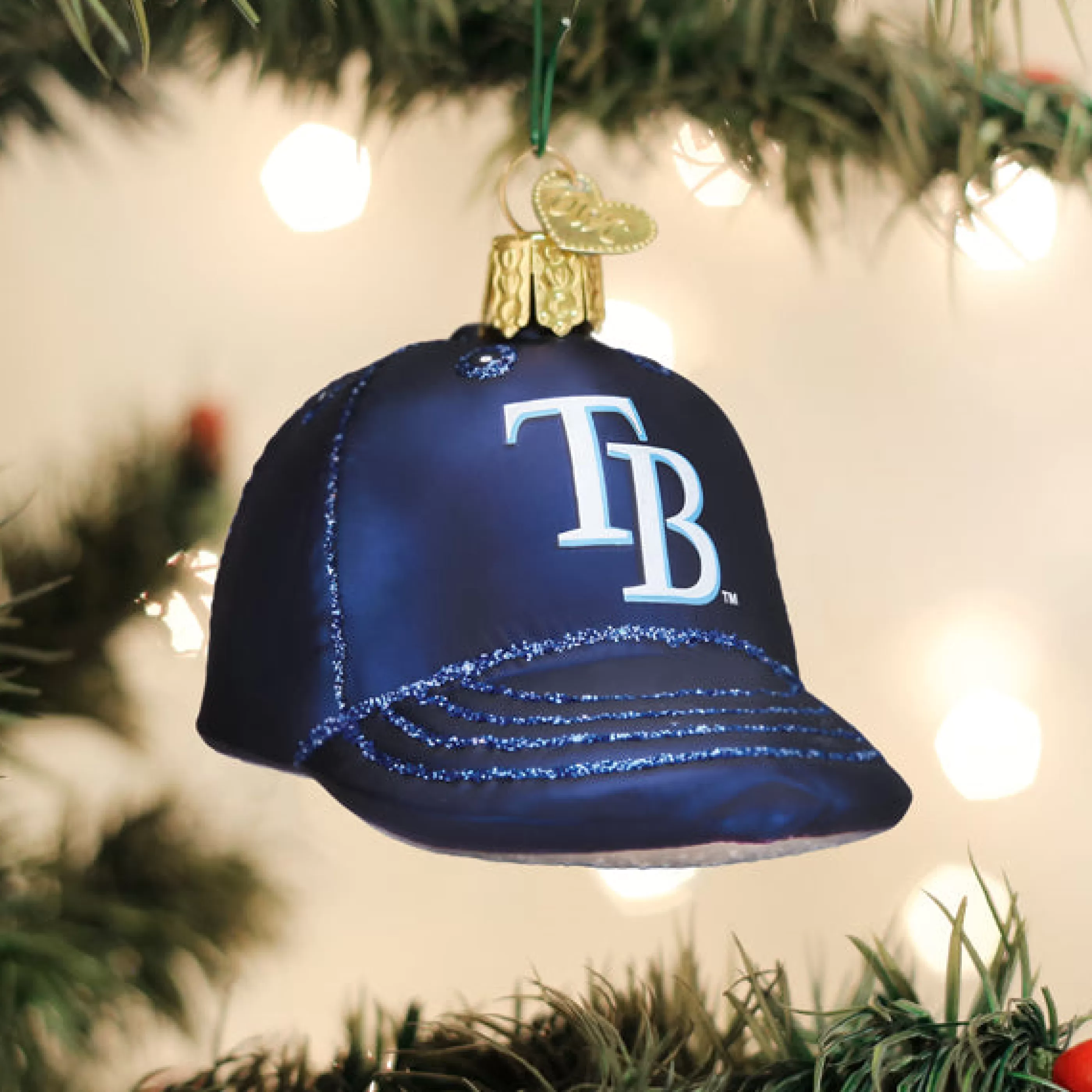 EAST WEST Rays Baseball Cap Ornament