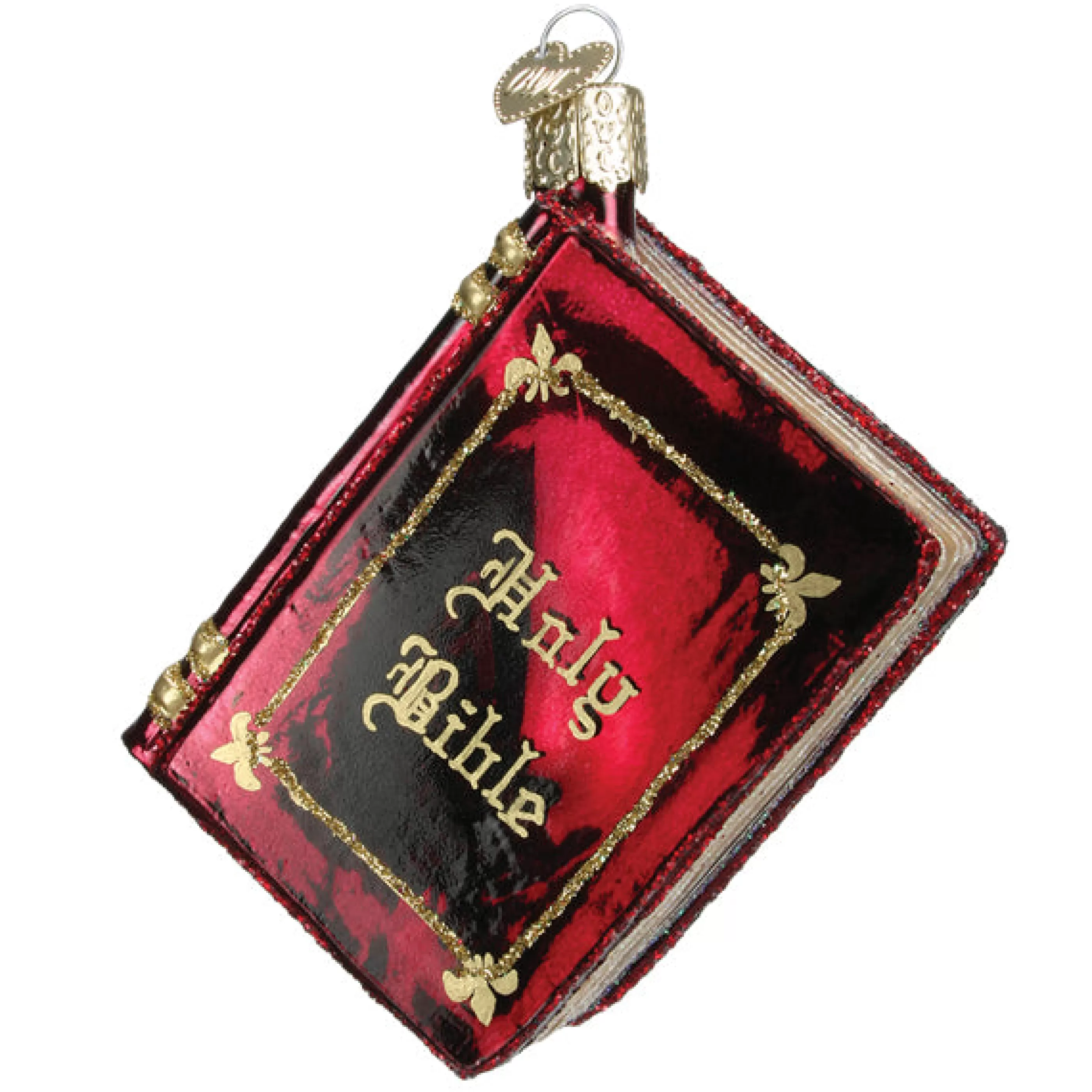 Kasa World Ltd Red Bible Ornament