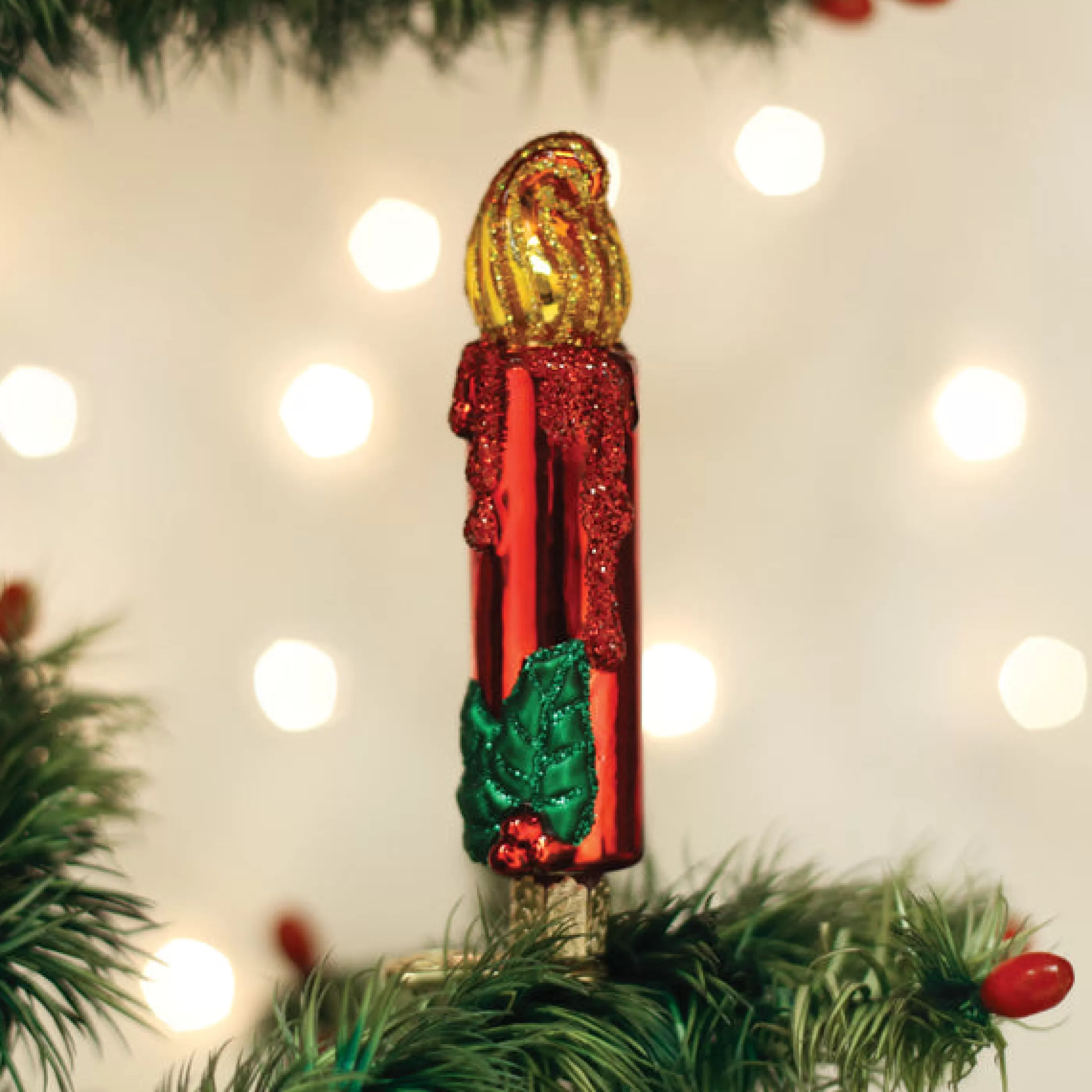 Kasa World Ltd Red Clip-On Candle Ornament