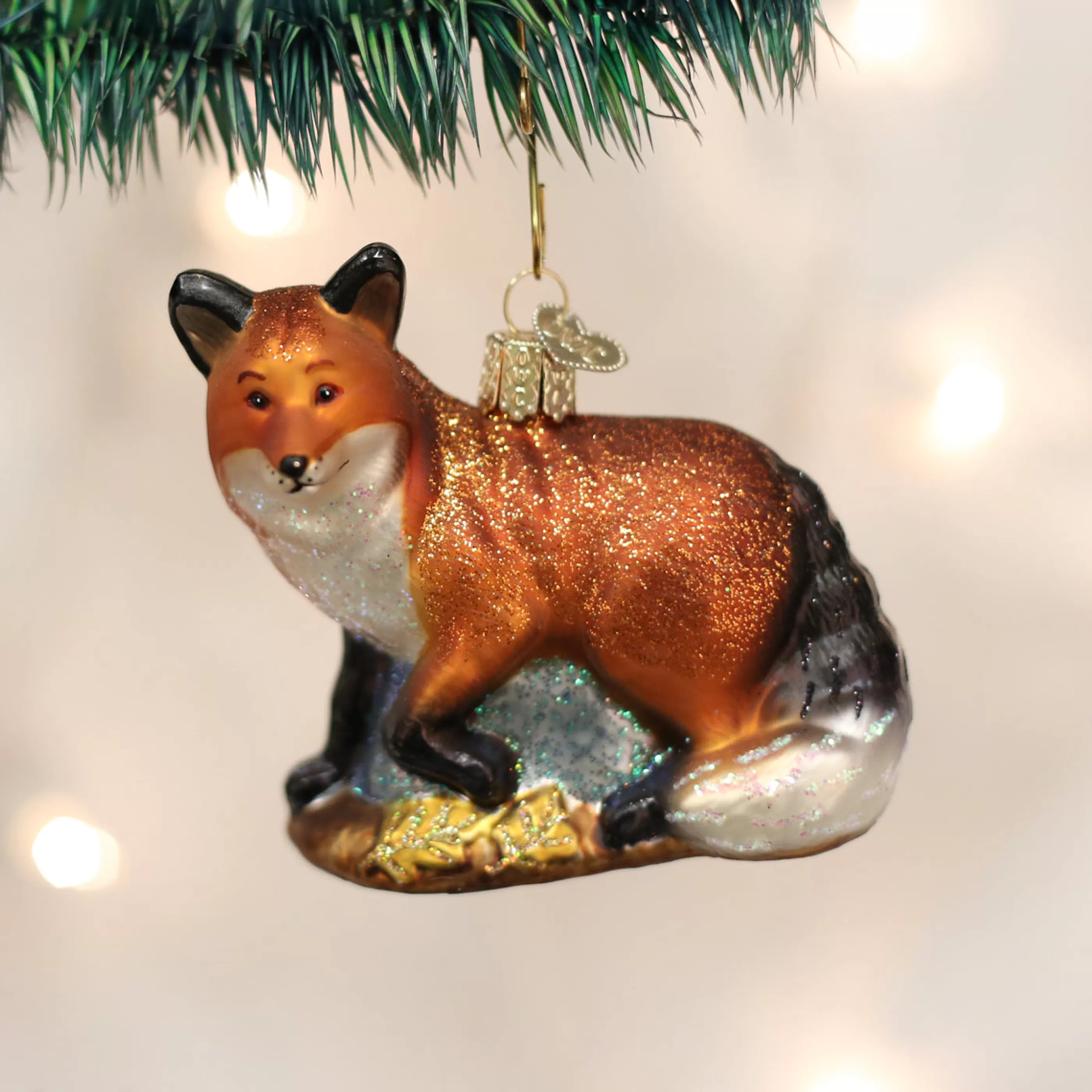 EAST WEST Red Fox Ornament