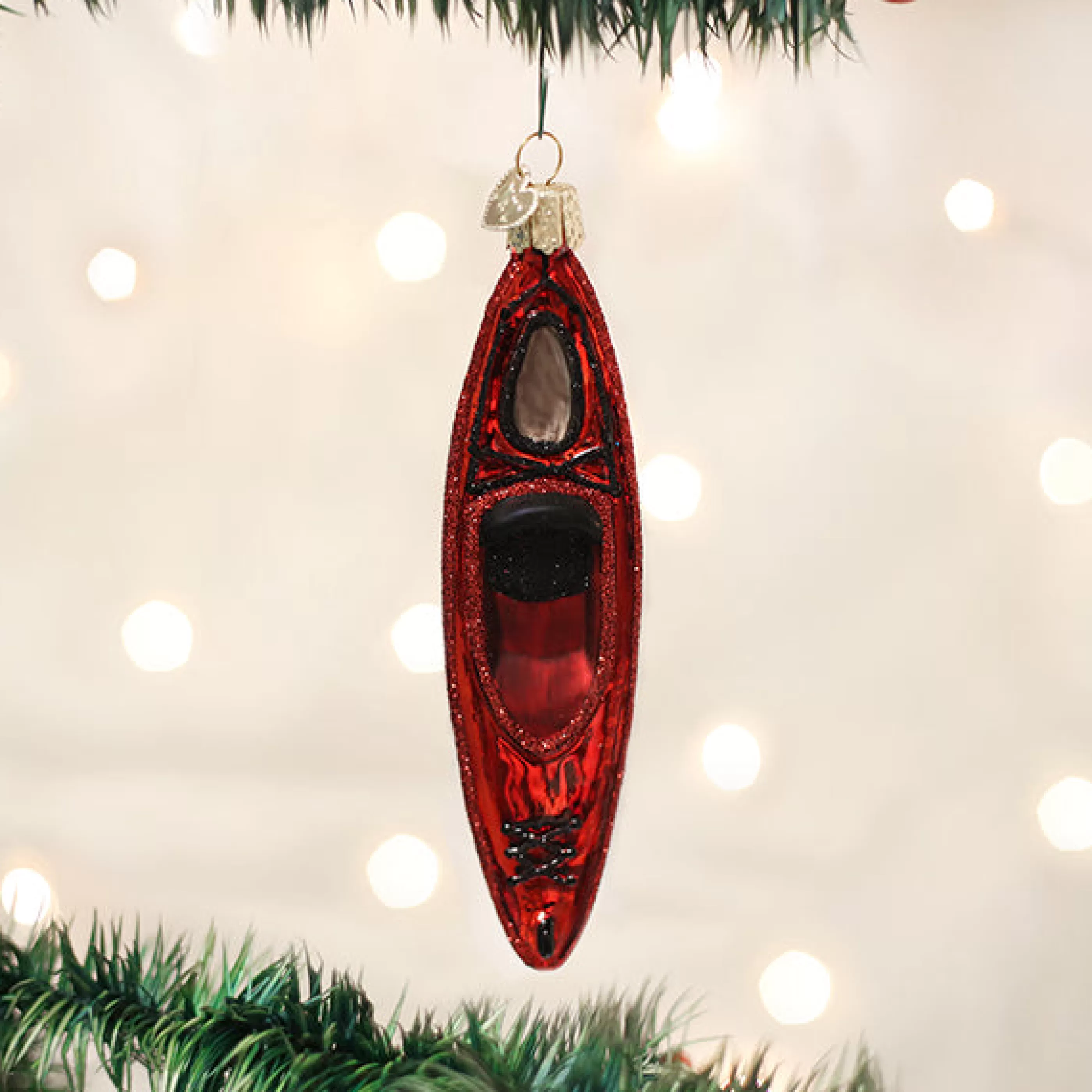 Kasa World Ltd Red Kayak Ornament