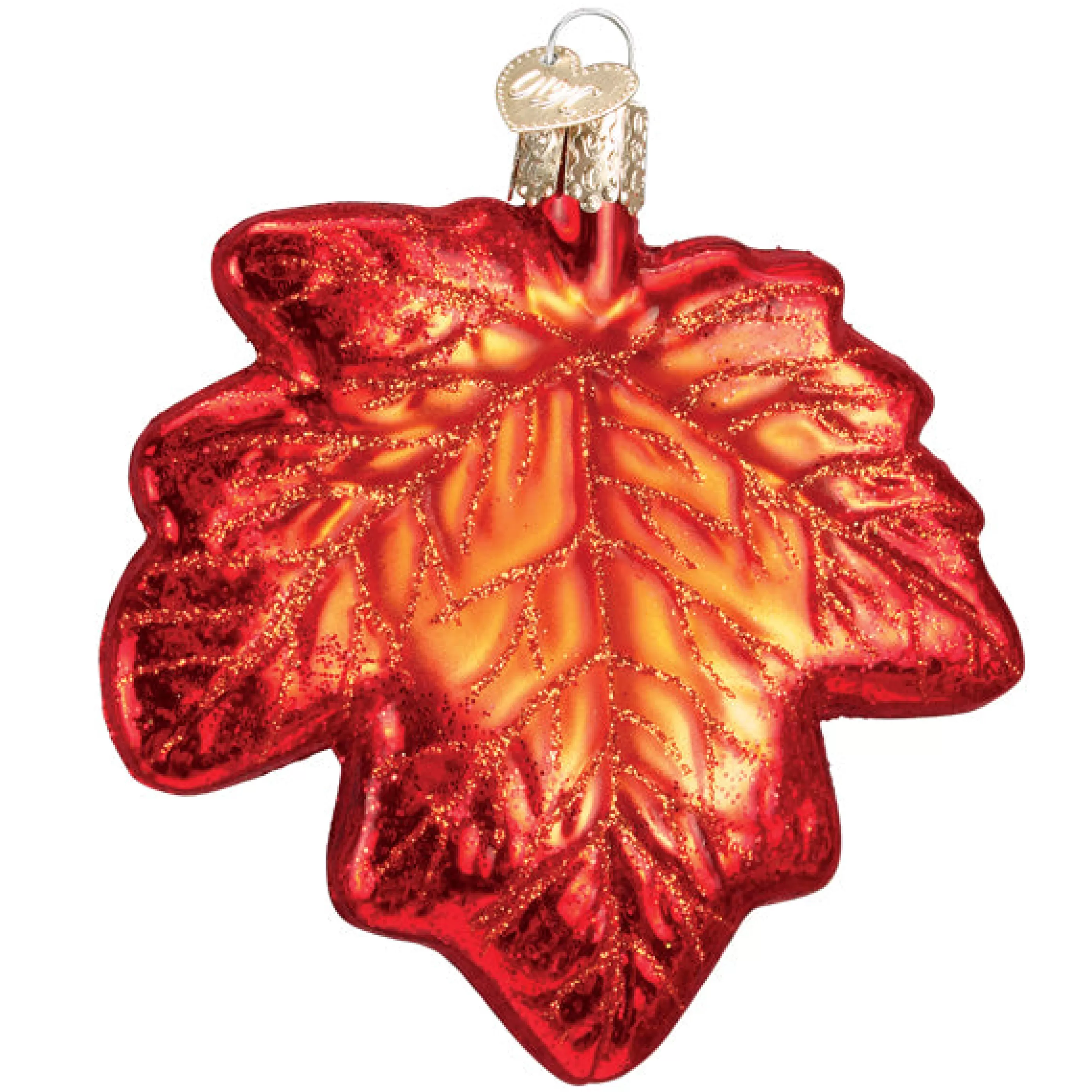 Kasa World Ltd Red Maple Leaf Ornament