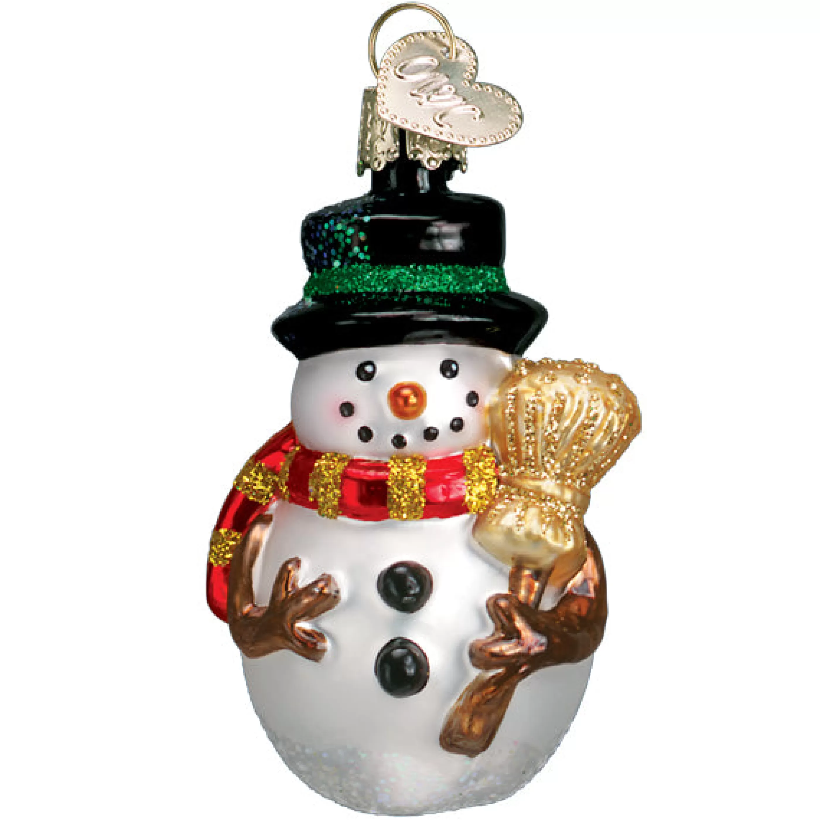 Kasa World Ltd Red Scarf Miniature Mr. Snowy Ornament