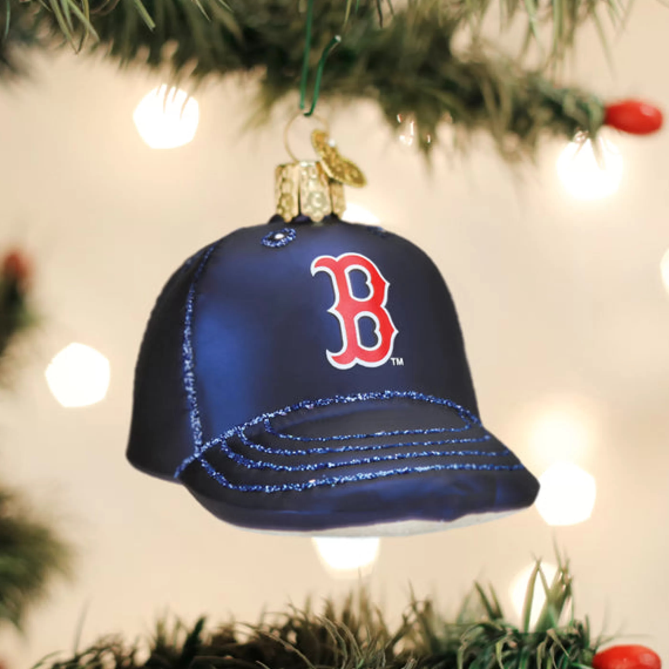 EAST WEST Red Sox Baseball Cap Ornament