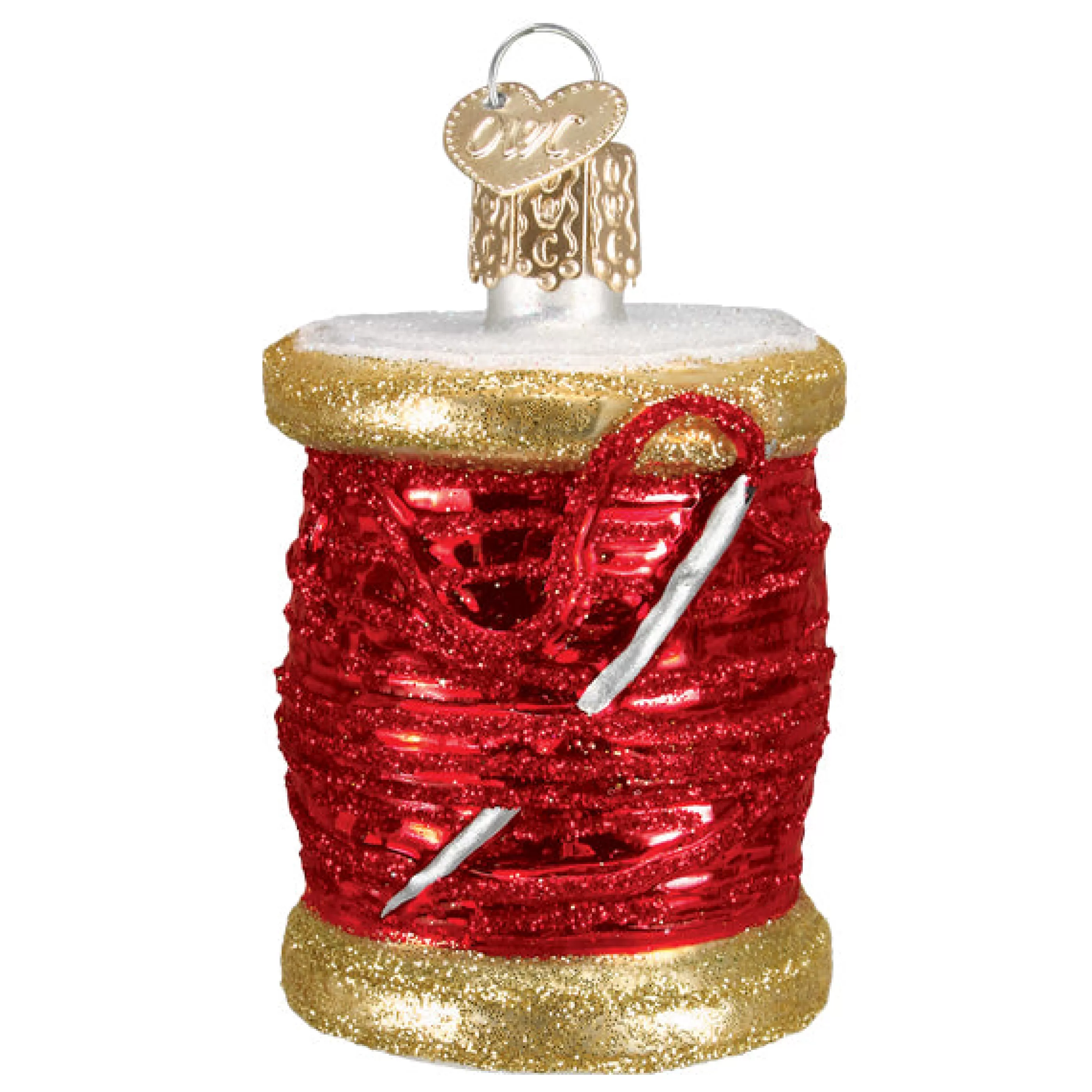 Kasa World Ltd Red Spool Of Thread Ornament