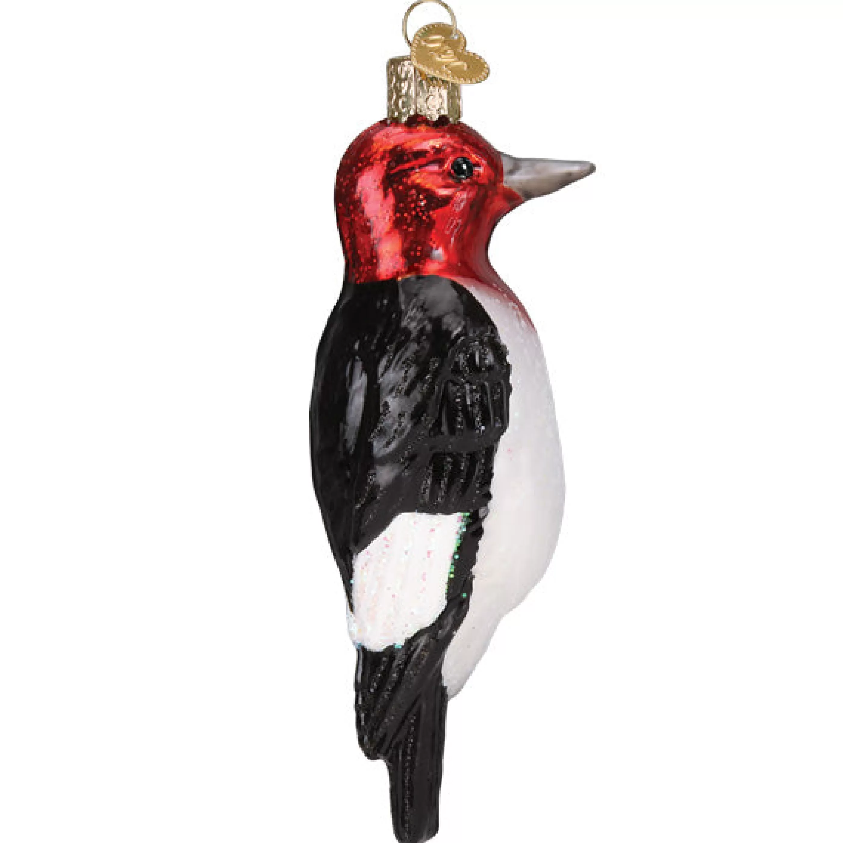 EAST WEST Red-Headed Woodpecker Ornament