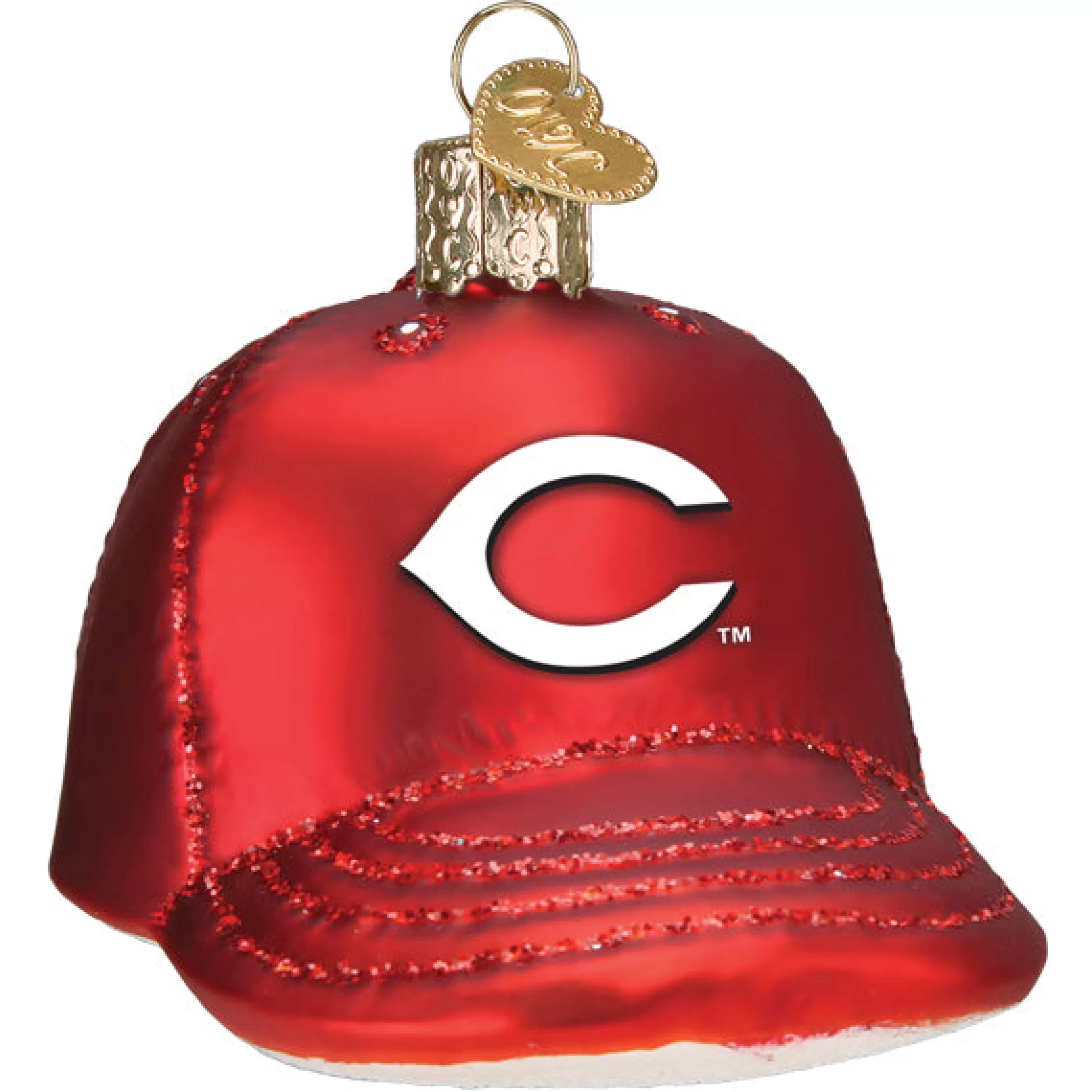 EAST WEST Reds Baseball Cap Ornament