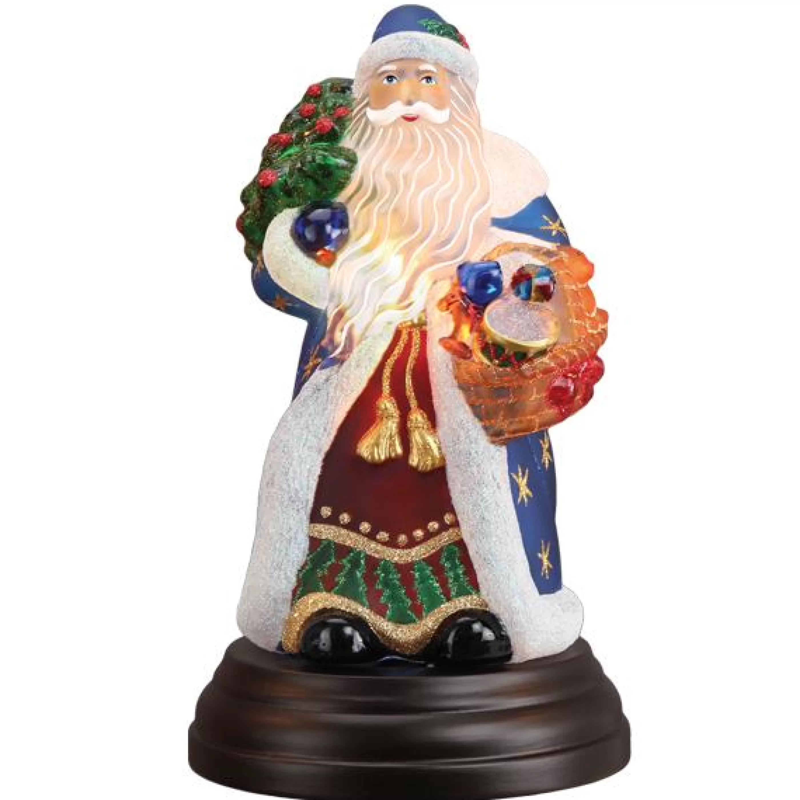 EAST WEST Regal Father Christmas Light Ornament