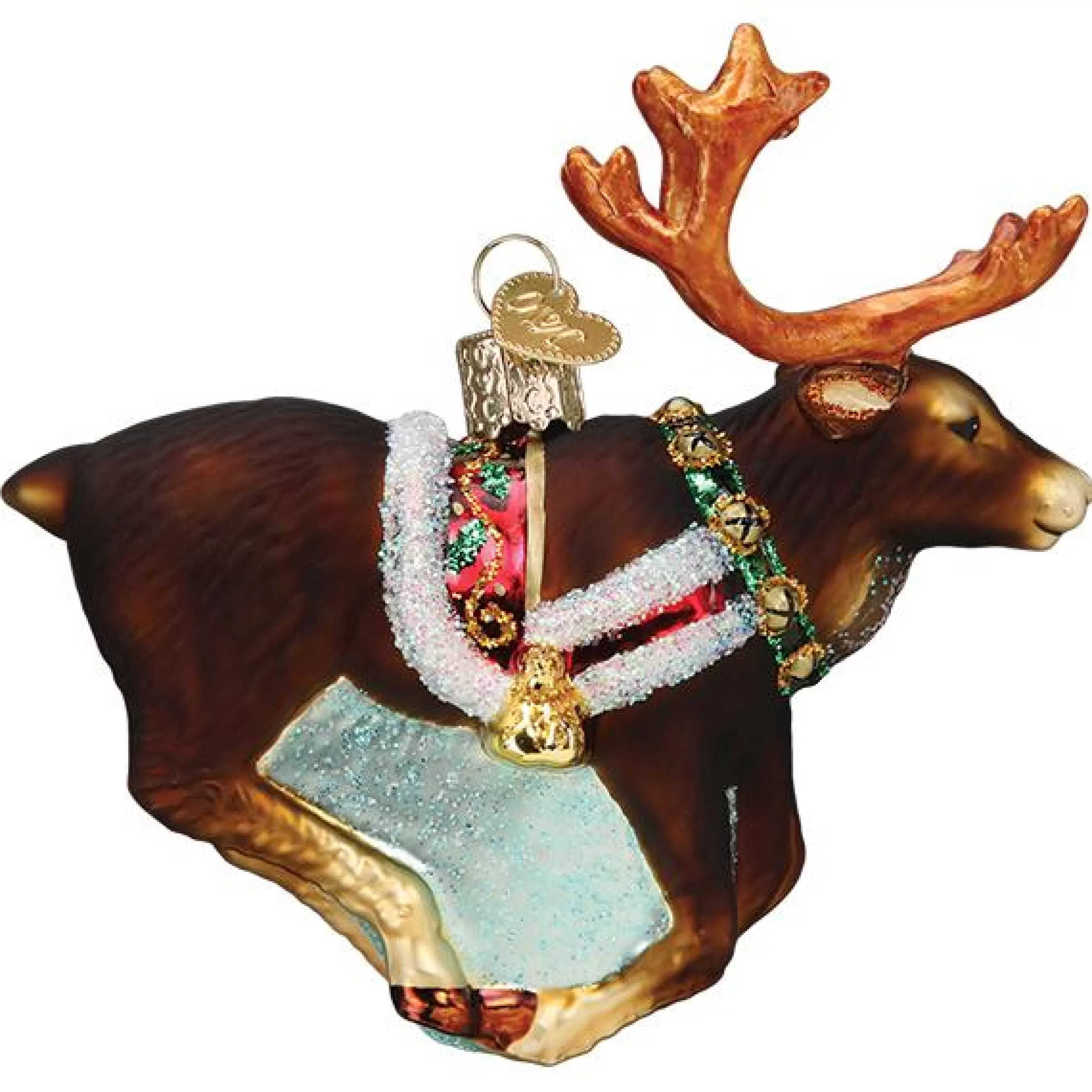 EAST WEST Reindeer Ornament