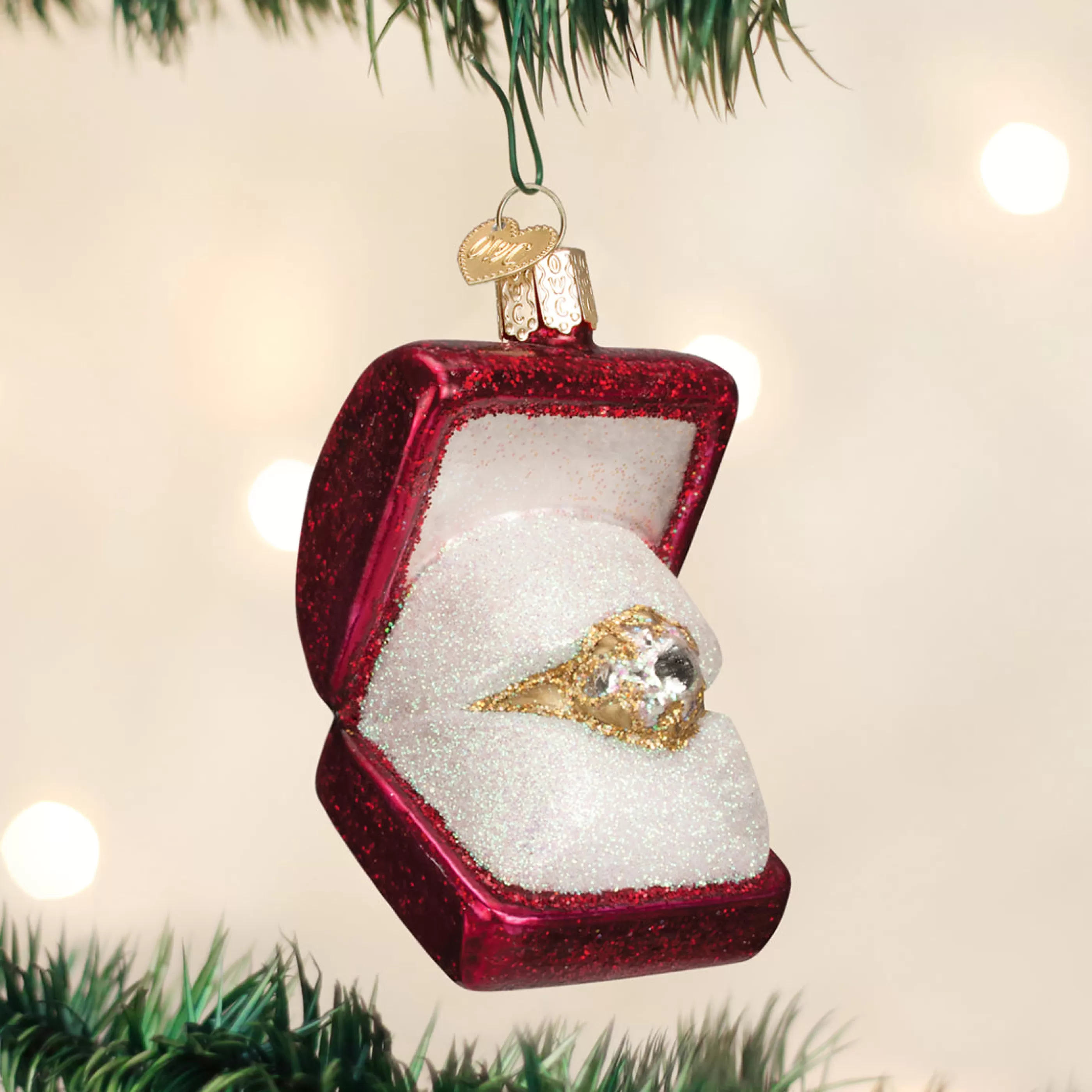 EAST WEST Ring In Box Ornament