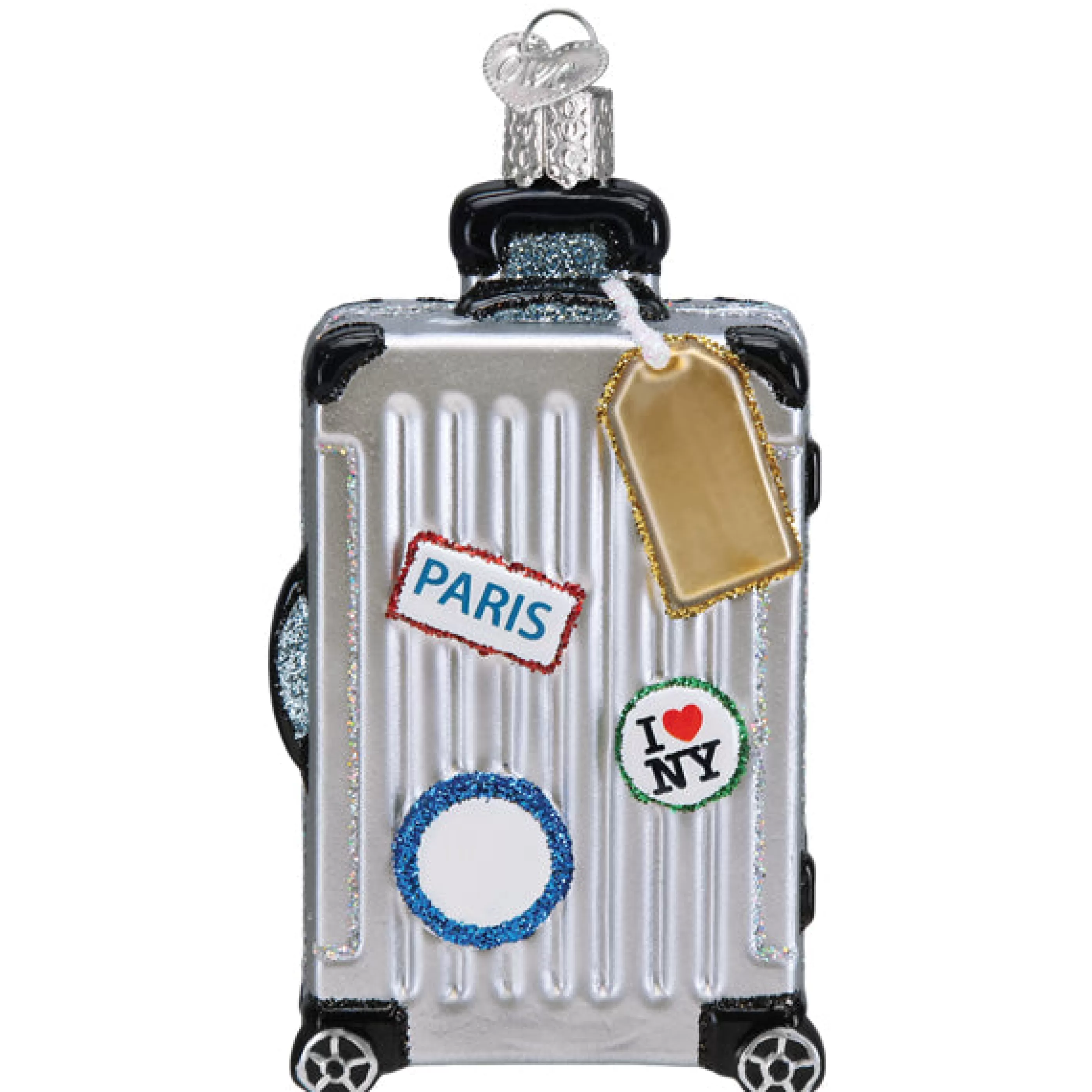 EAST WEST Rolling Suitcase Ornament