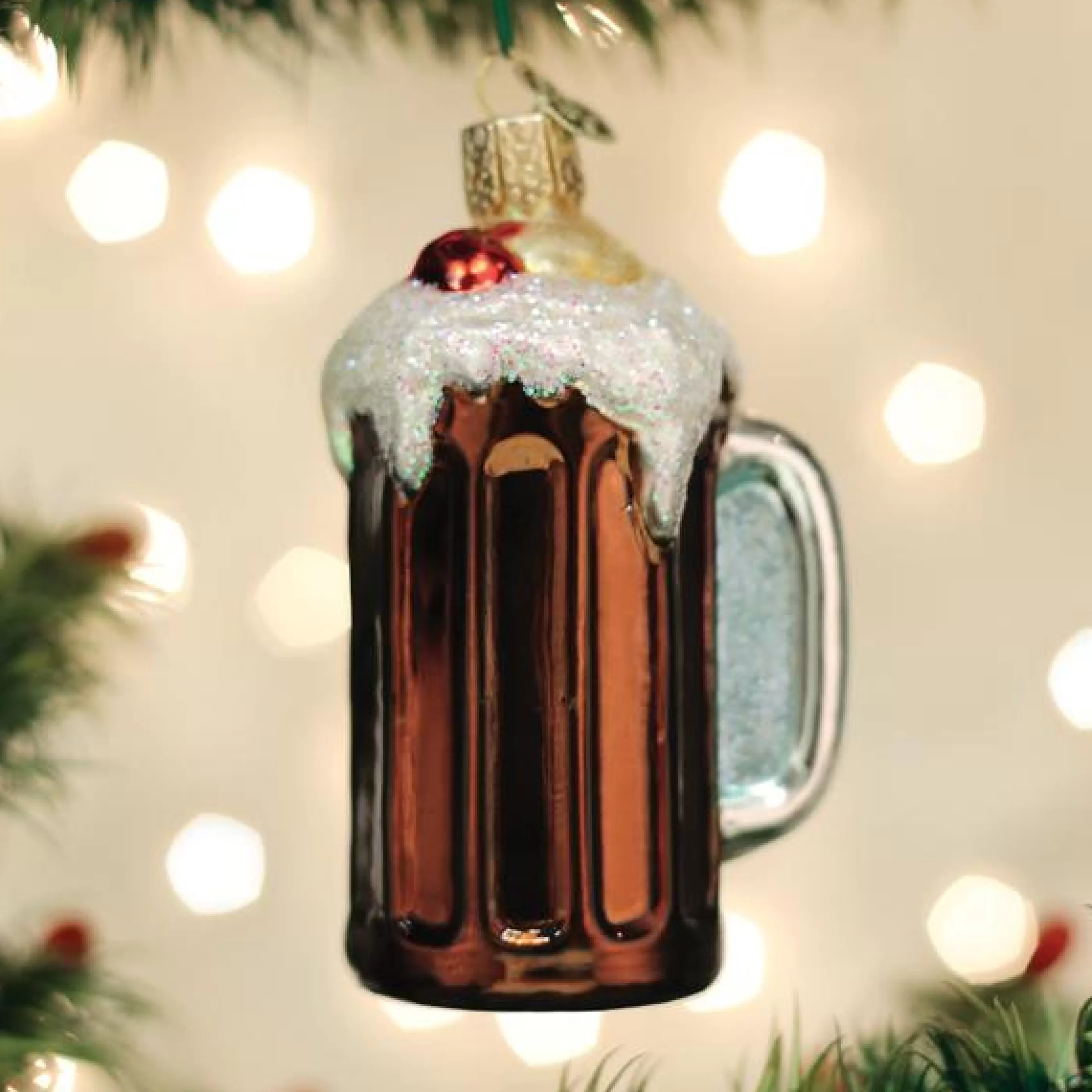 EAST WEST Root Beer Float Ornament