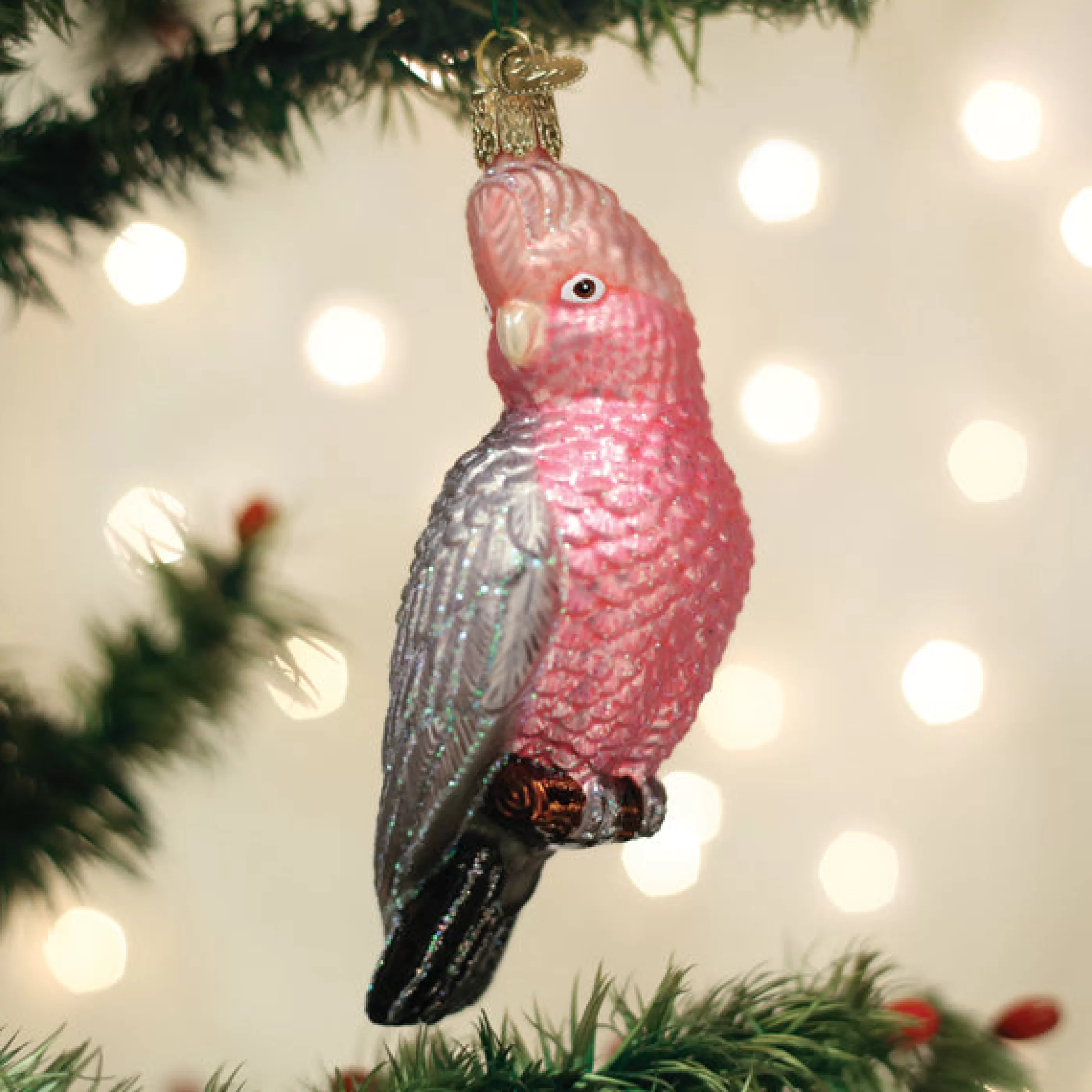 Kasa World Ltd Rose-Breasted Cockatoo Ornament