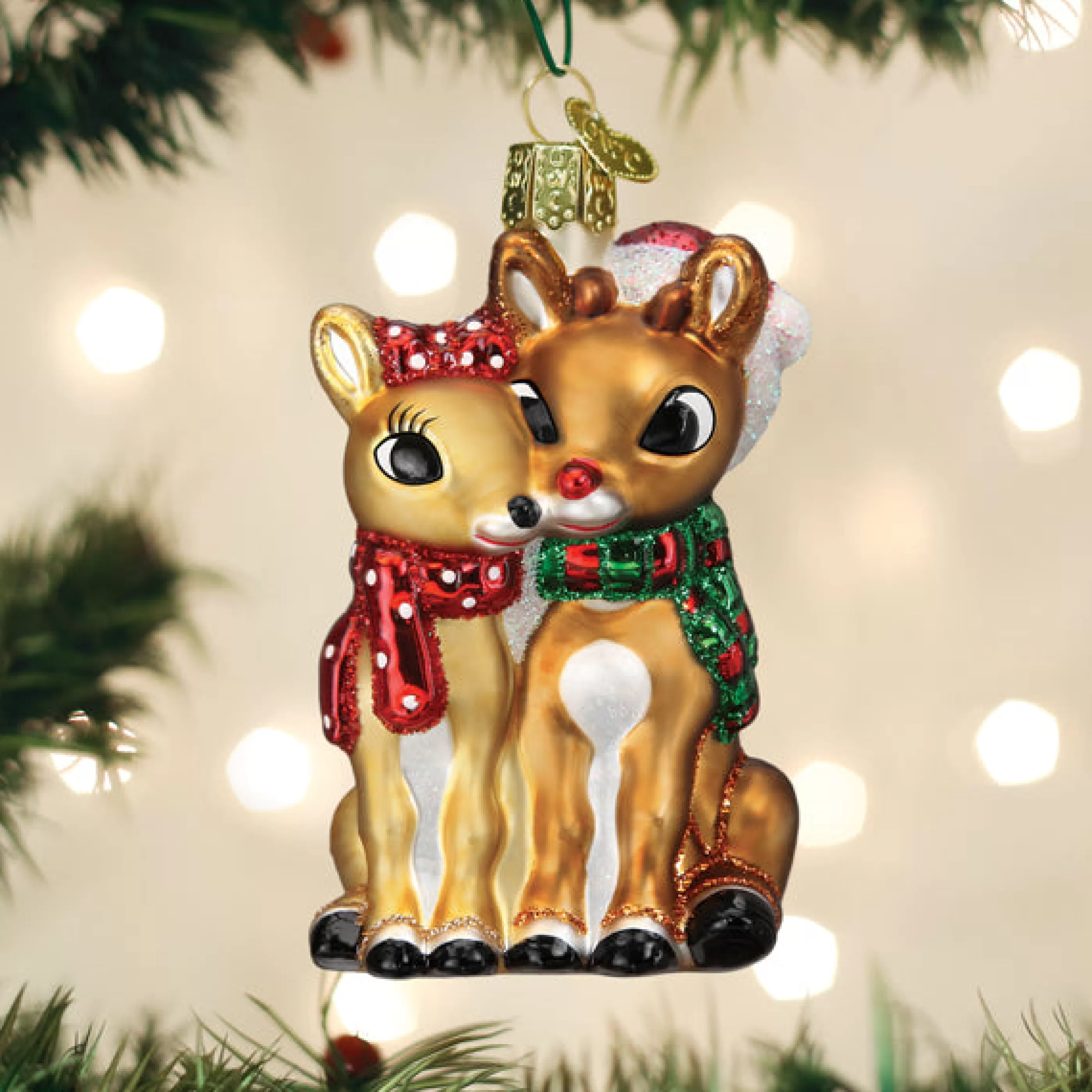 EAST WEST Rudolph® And Clarice™ Ornament