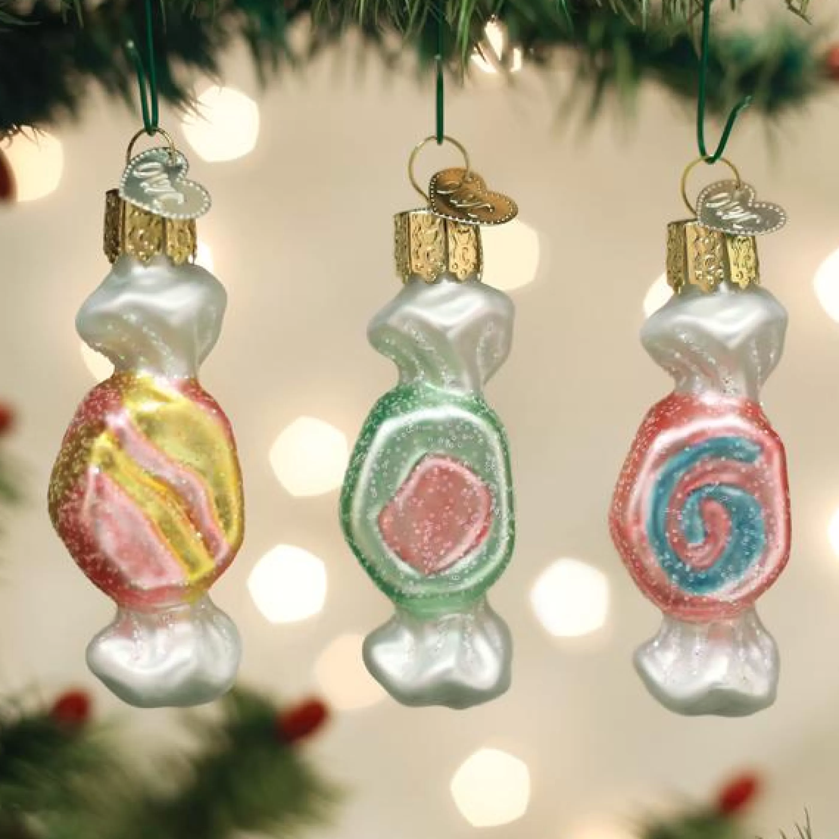 EAST WEST Salt Water Taffy Set (3Pc) Ornament