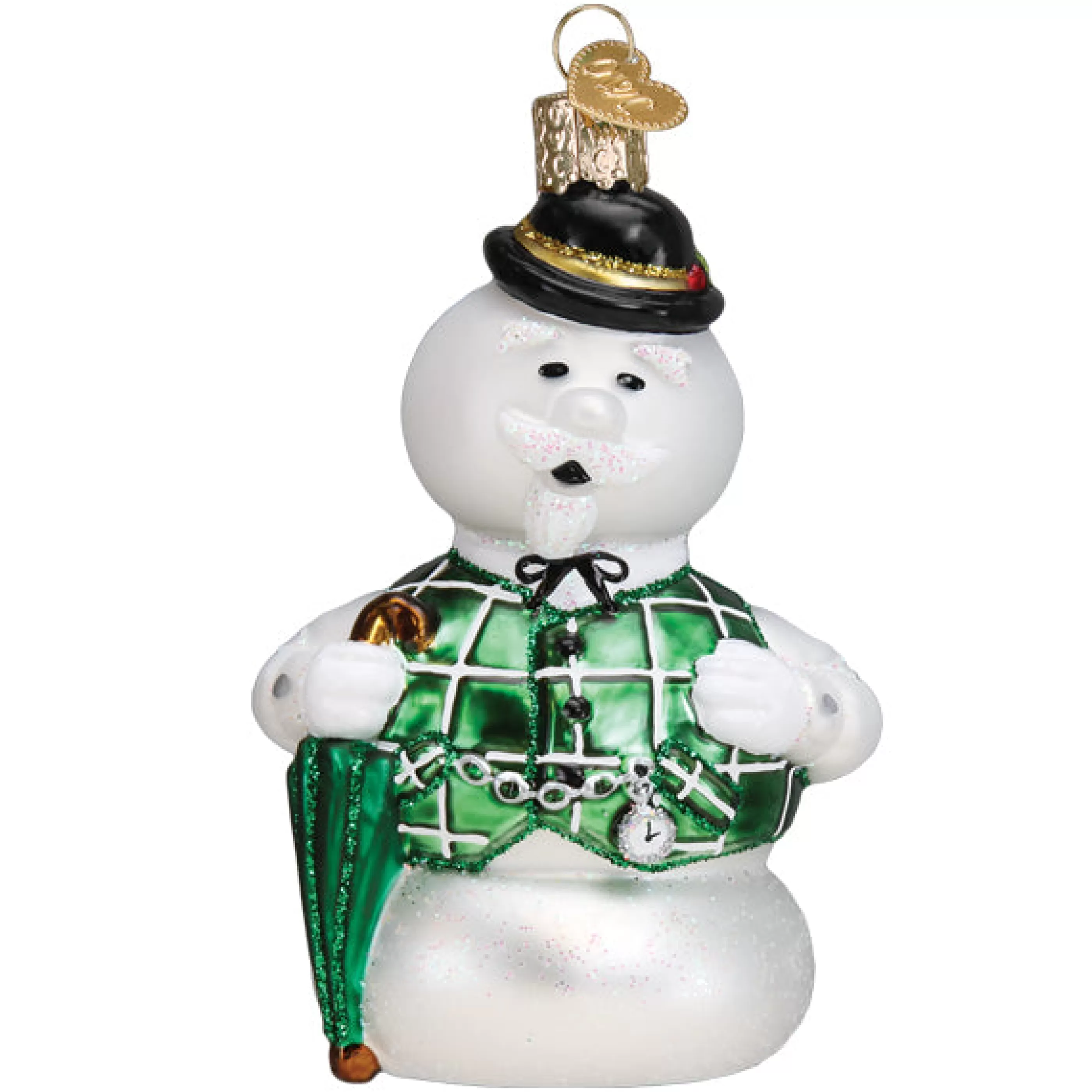 EAST WEST Sam The Snowman Ornament