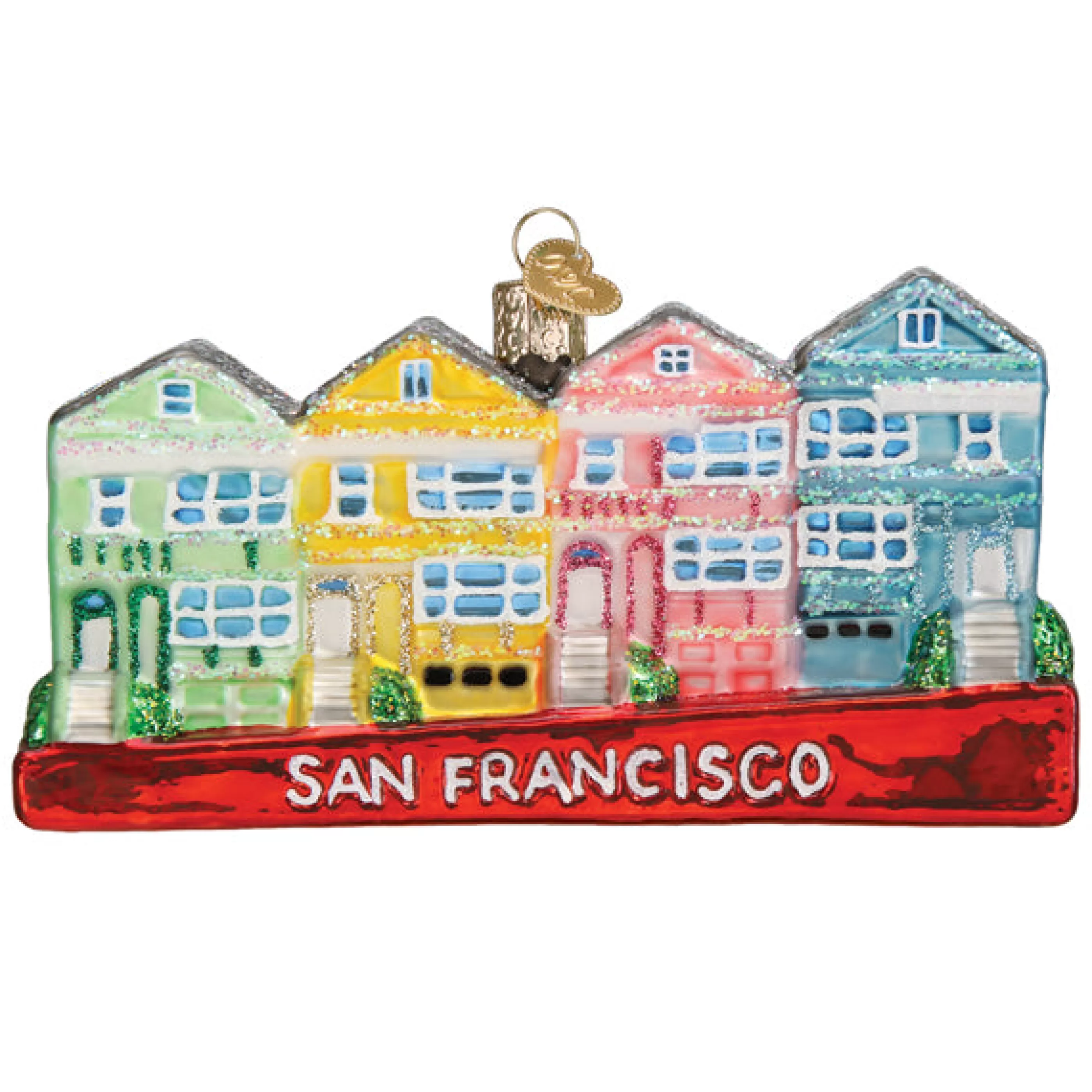 Kasa World Ltd San Francisco Painted Ladies Ornament