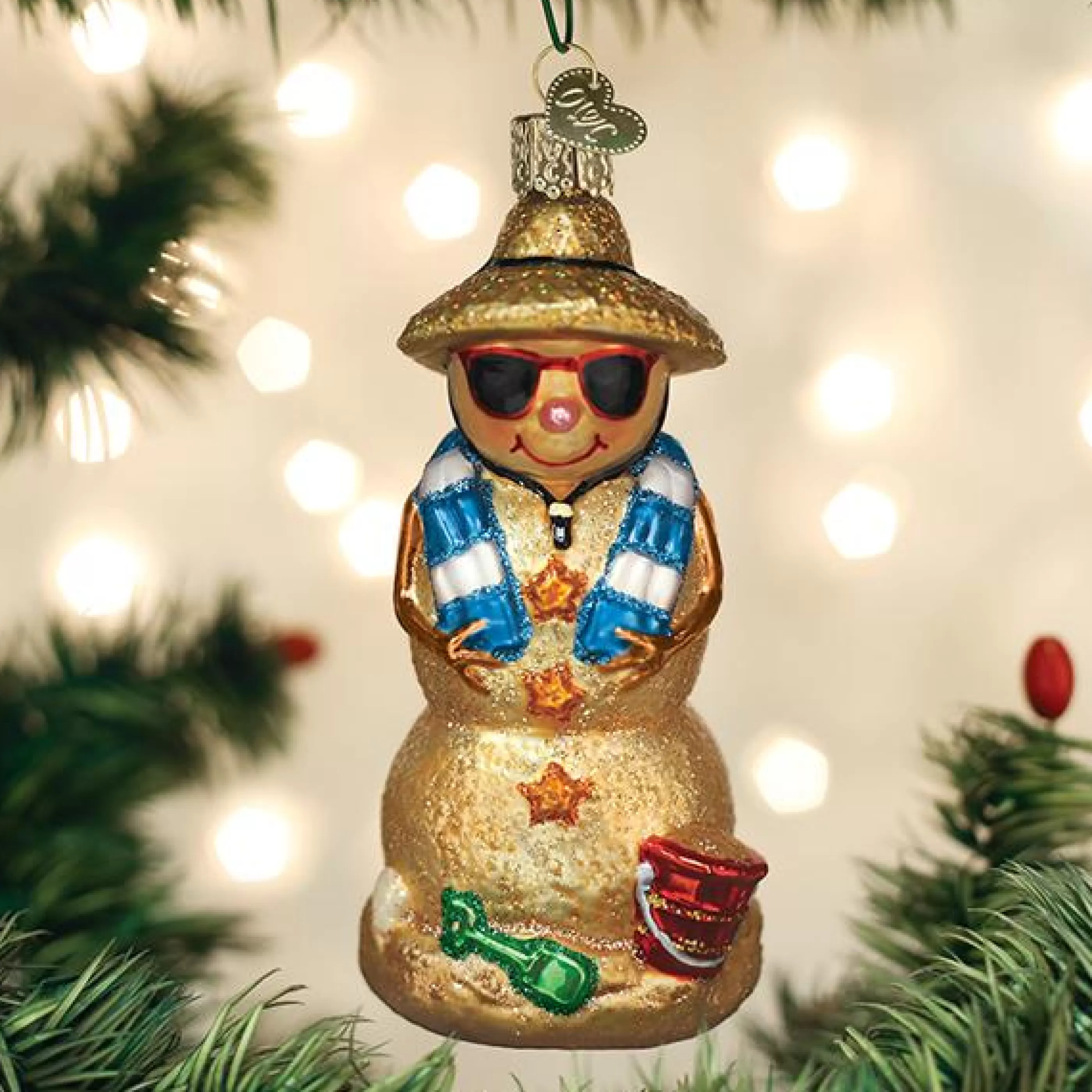 Kasa World Ltd Sand Snowman Ornament