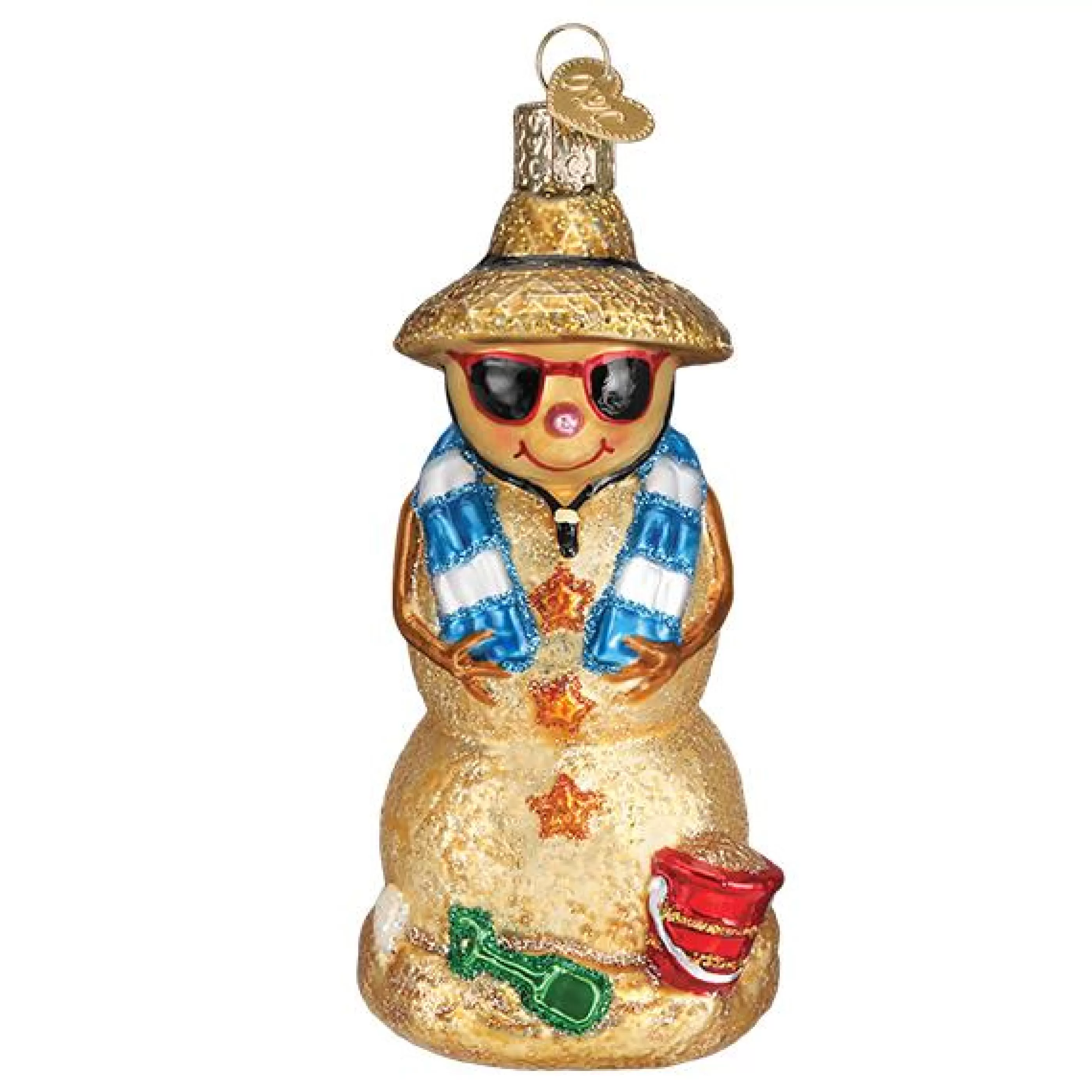 Kasa World Ltd Sand Snowman Ornament