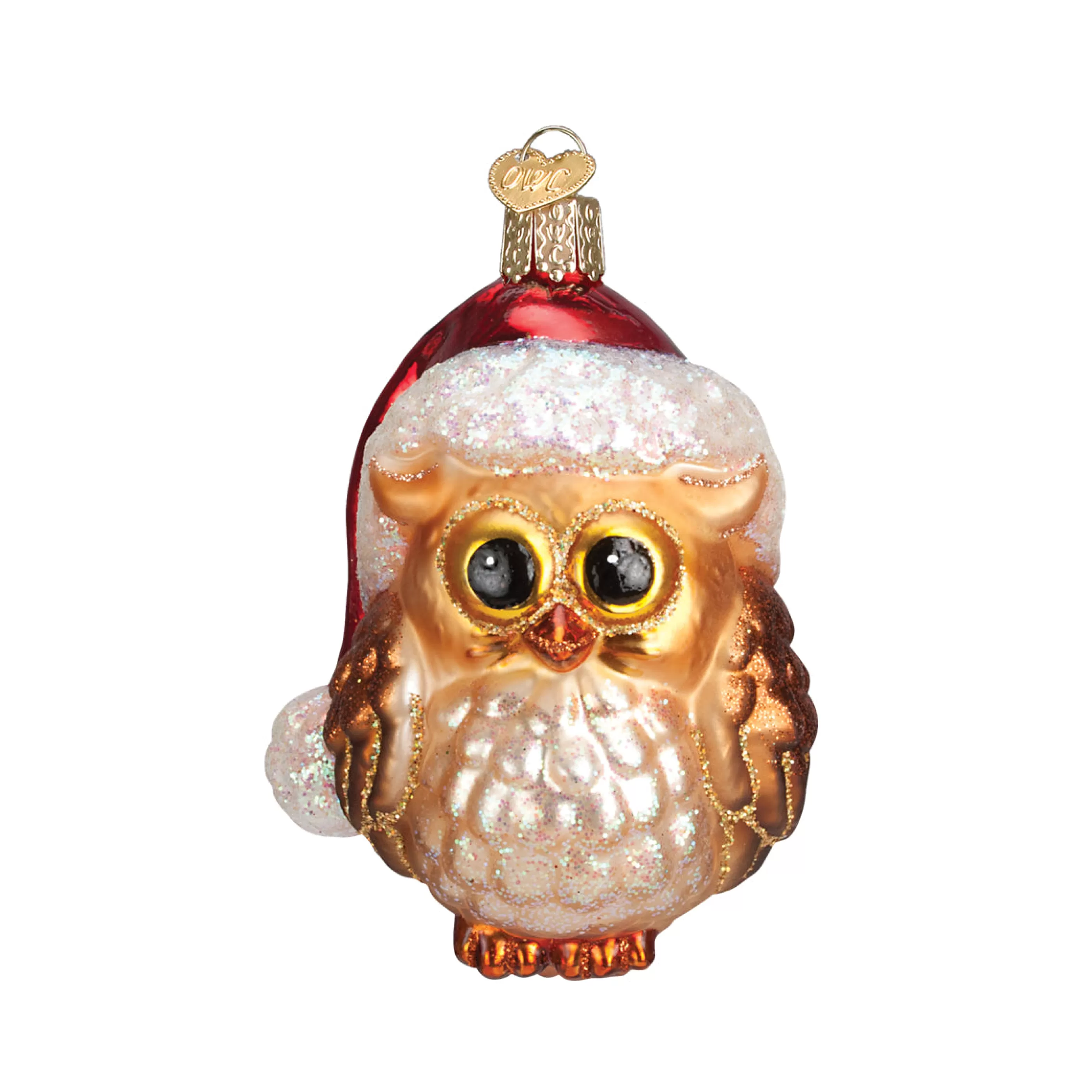 Kasa World Ltd Santa Owl Ornament