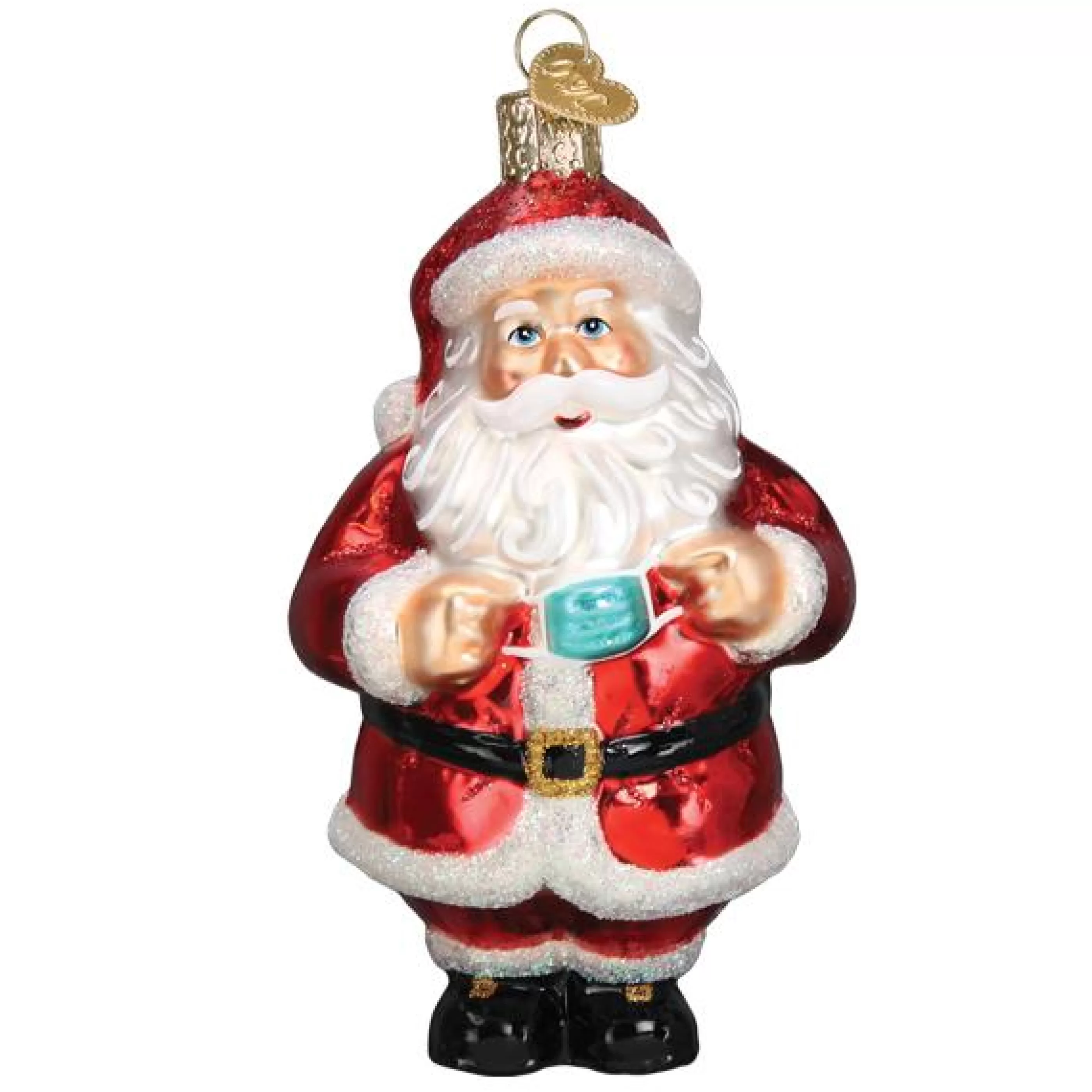 EAST WEST Santa Revealed Ornament